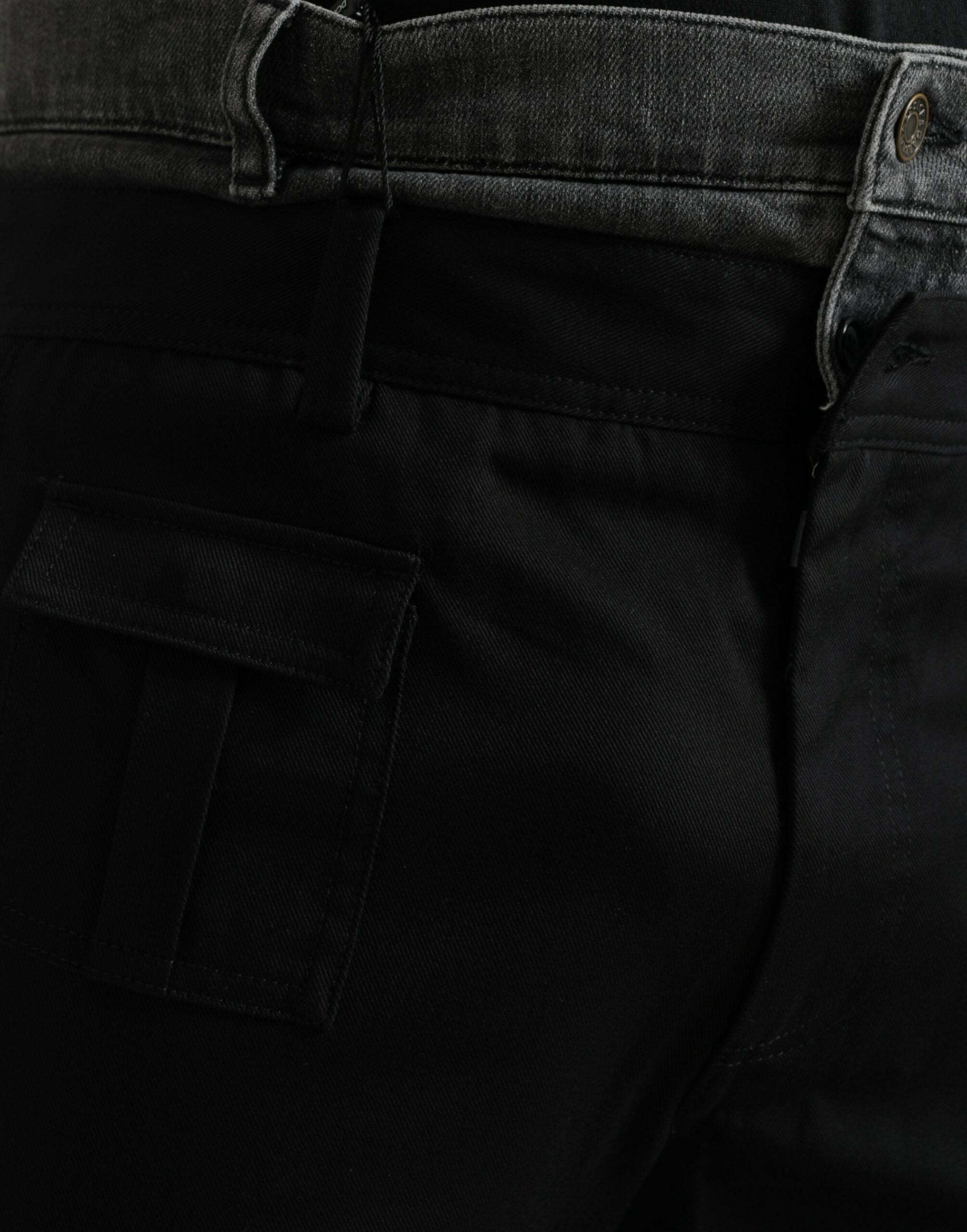Dolce & Gabbana Black Grey Slim Cotton Denim Jeans-4
