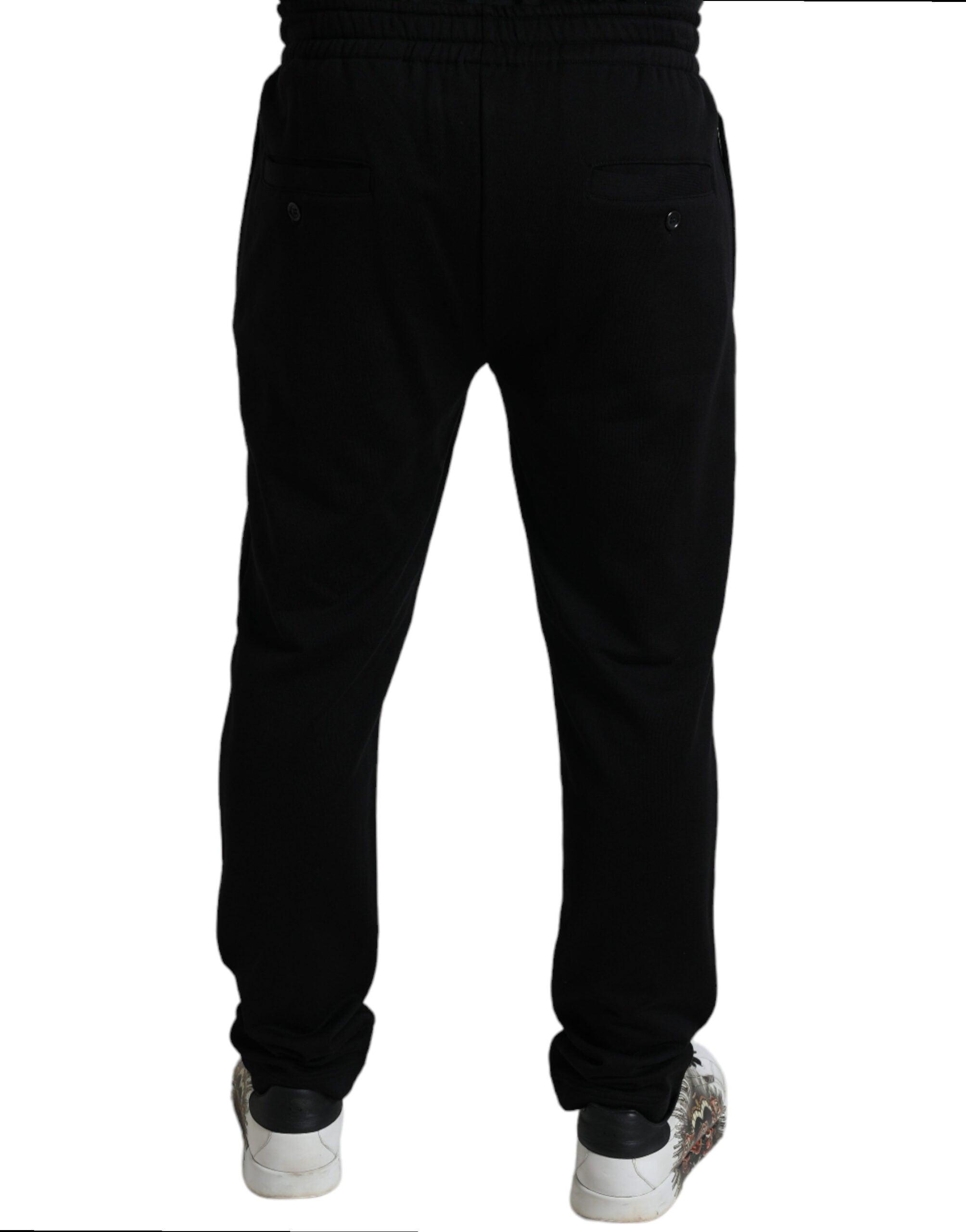Dolce & Gabbana Black DG Logo Skinny Jogger Sweatpants Pants-2