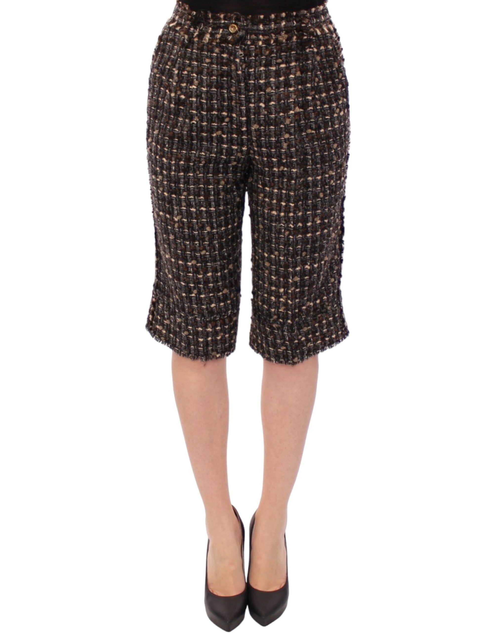 Dolce & Gabbana Multicolored Wool Shorts-1