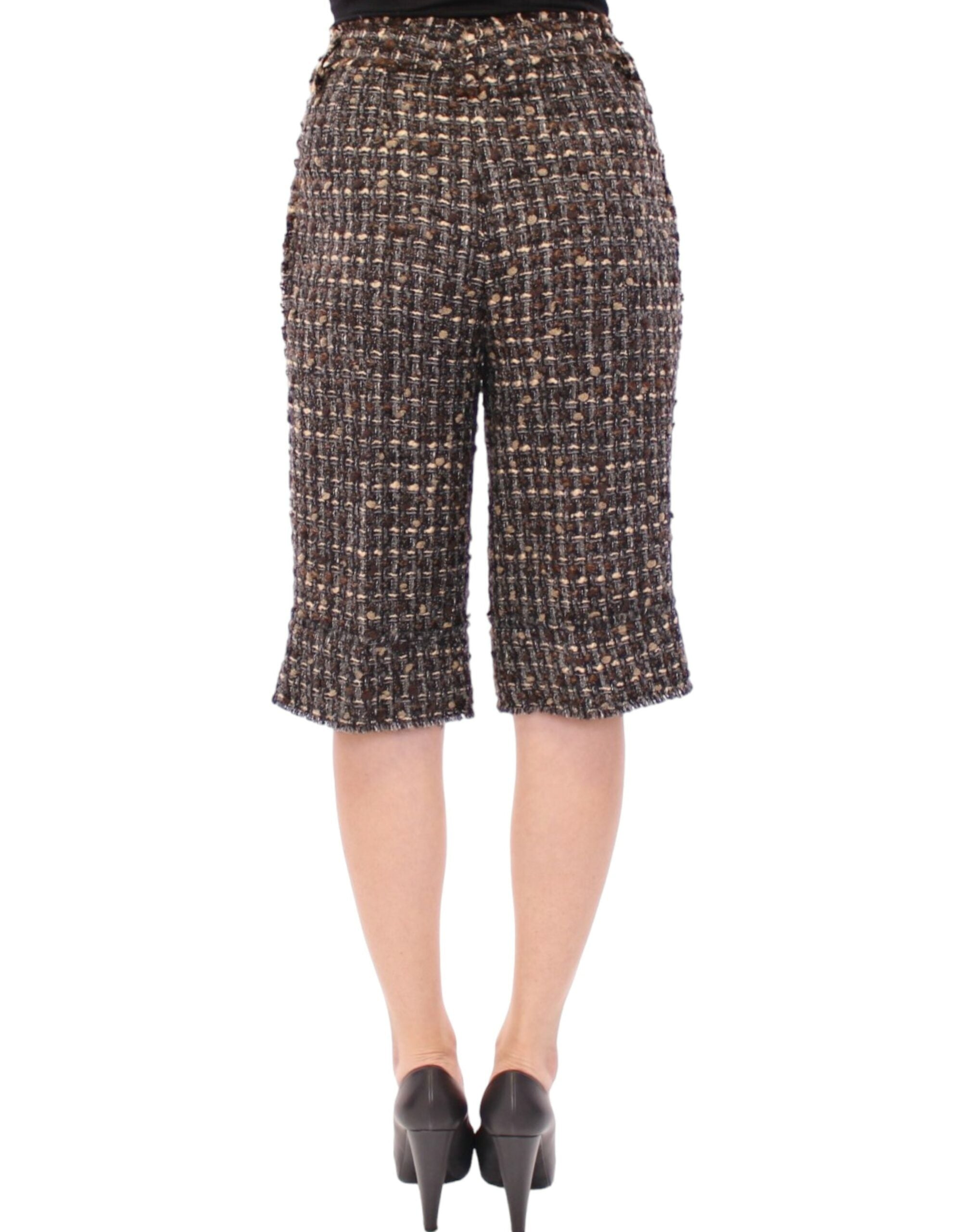 Dolce & Gabbana Multicolored Wool Shorts-3