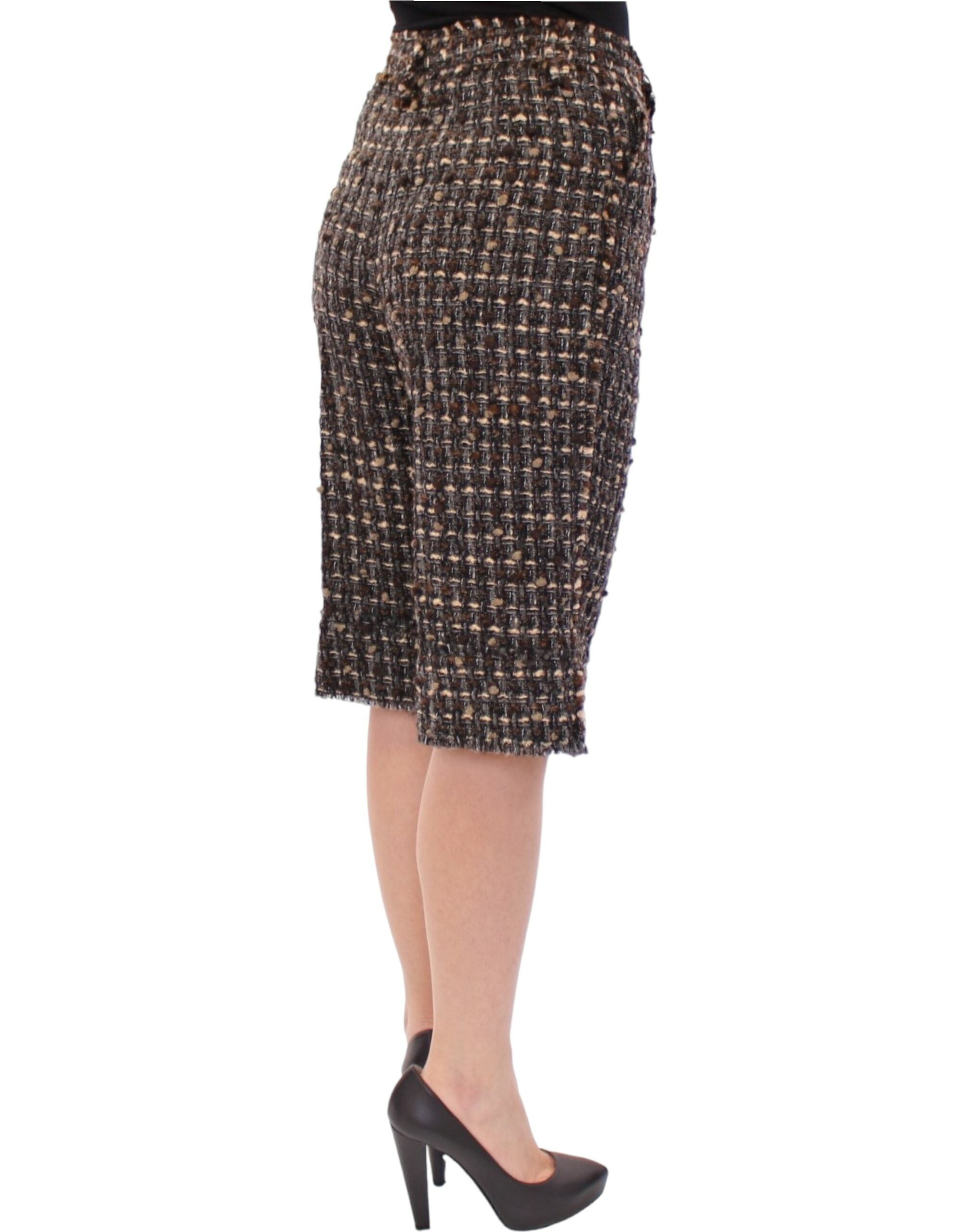 Dolce & Gabbana Multicolored Wool Shorts-4