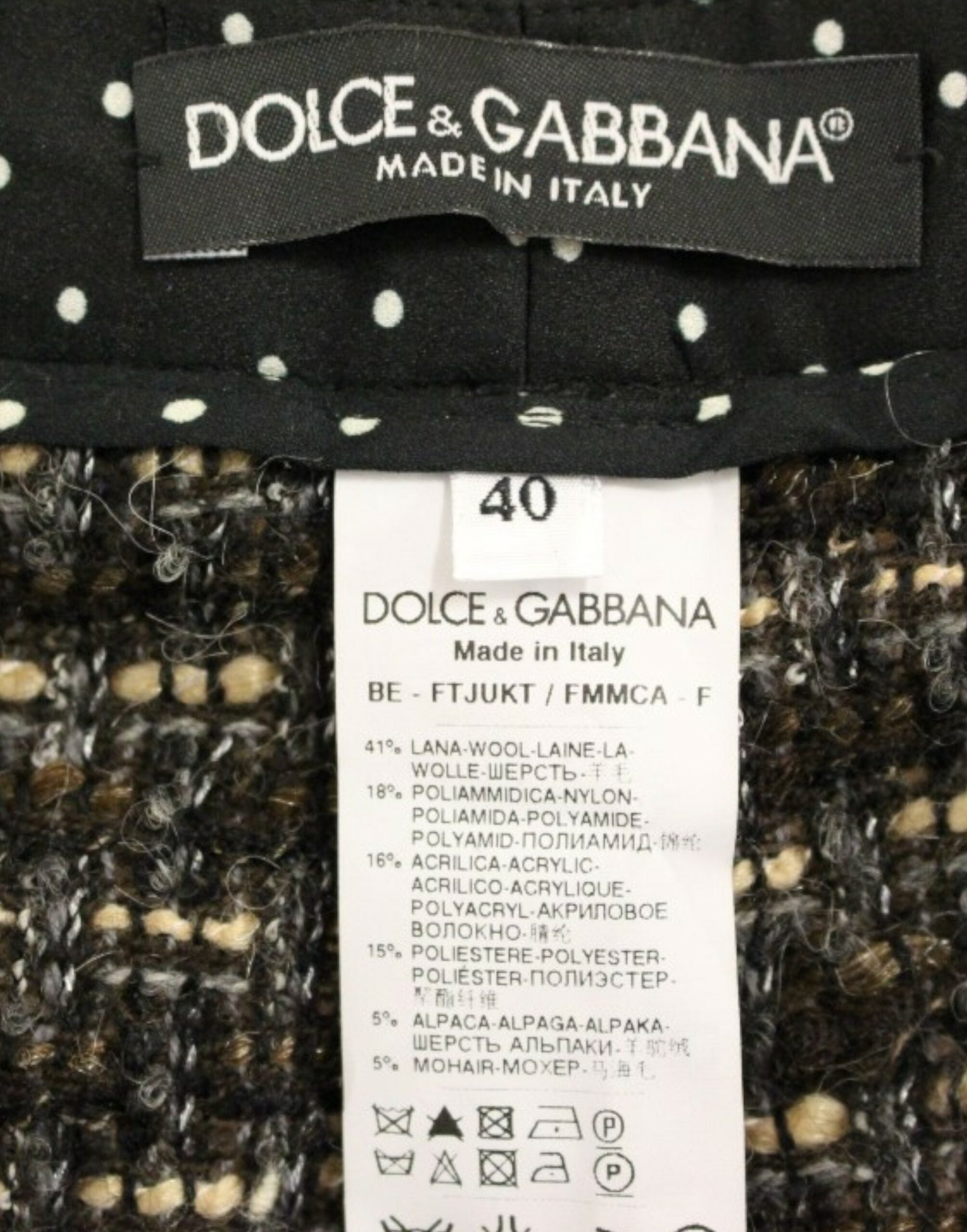 Dolce & Gabbana Multicolored Wool Shorts-6