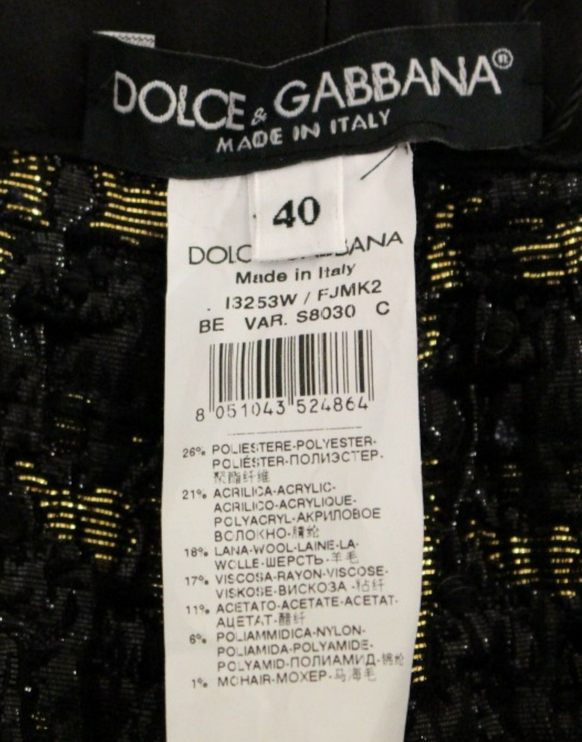 Dolce & Gabbana Schwarzer Stoff Shorts Hose-7