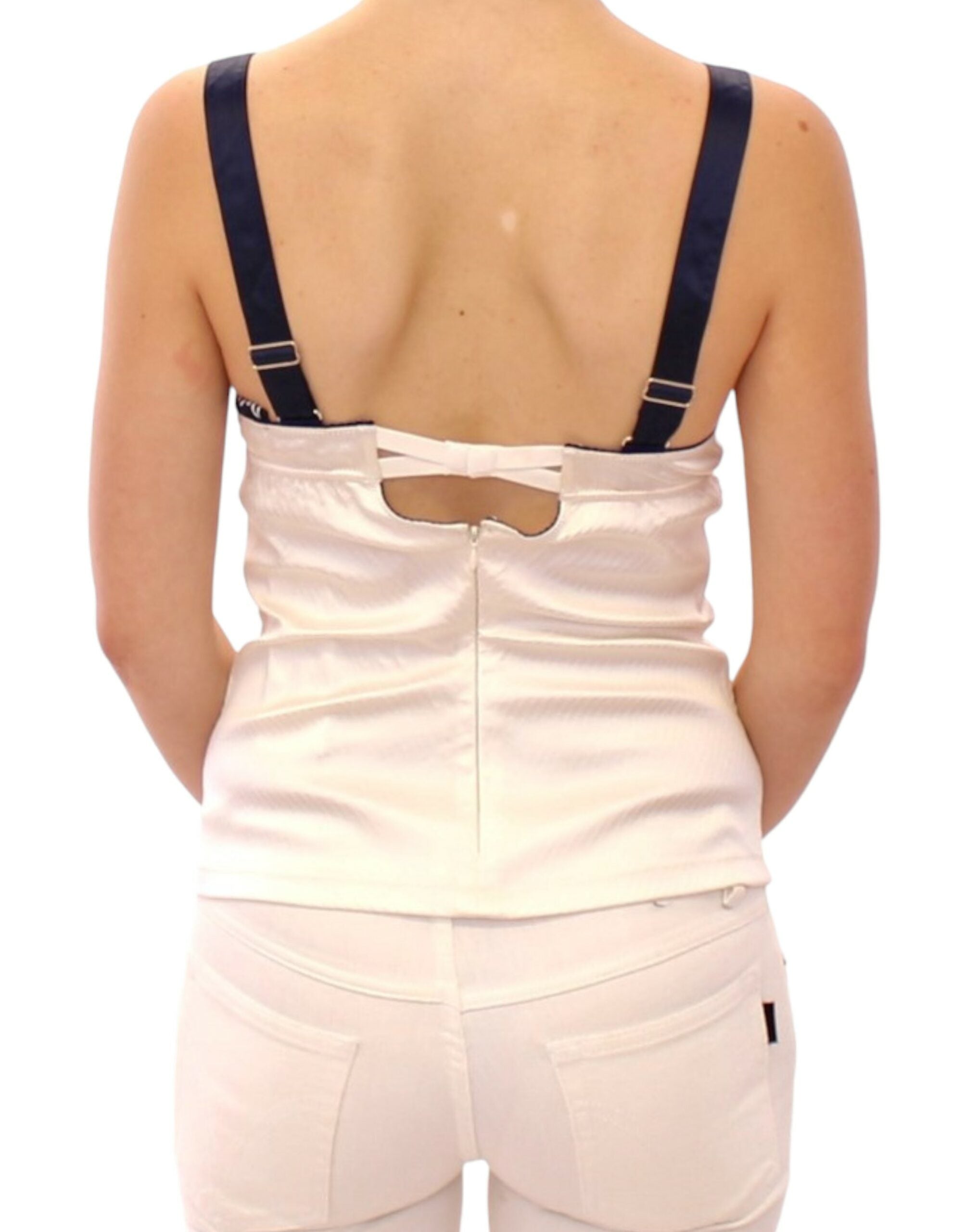 Dolce & Gabbana White Tank Top with Sailor Motif-3