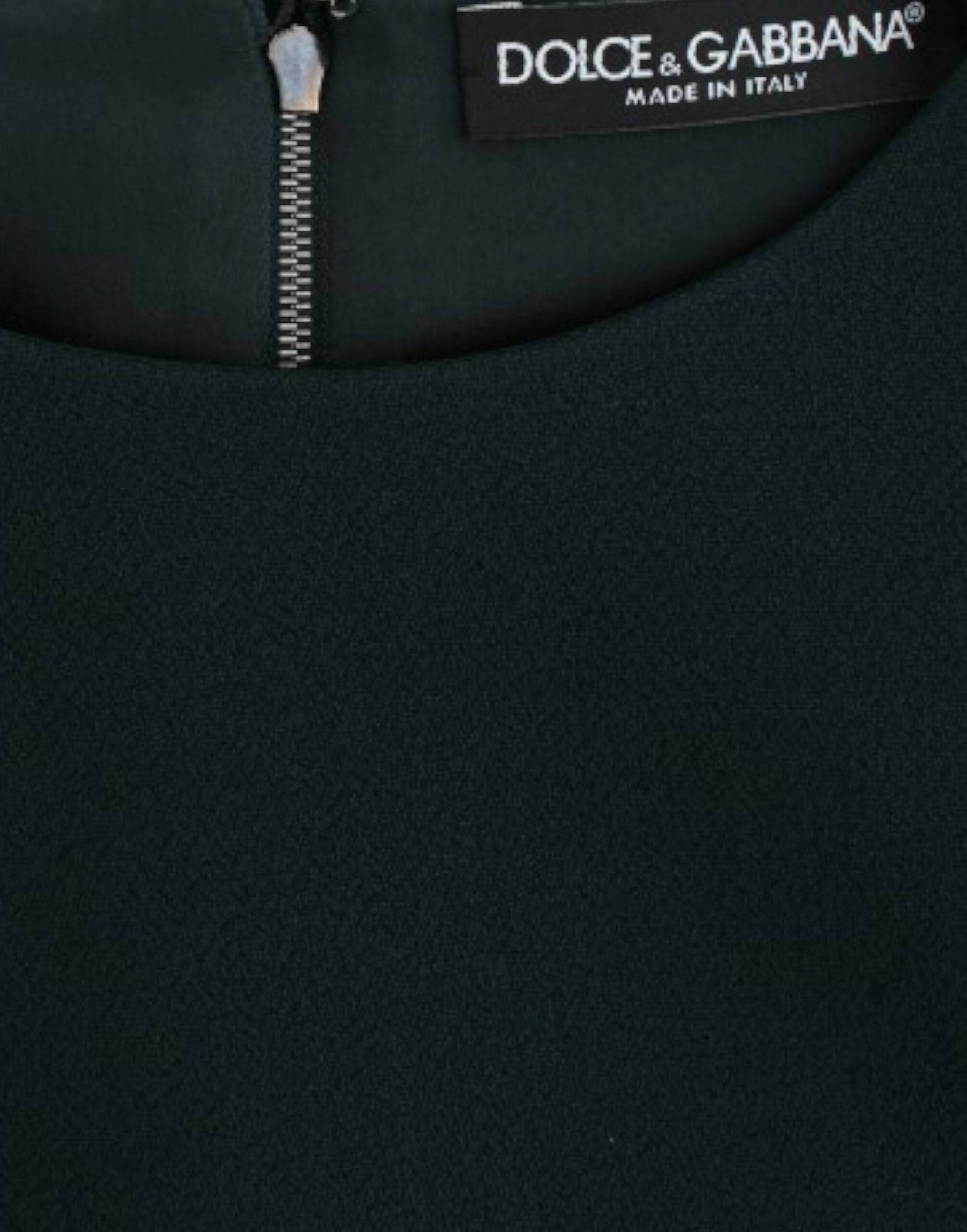 Dolce & Gabbana Green 3/4-Sleeved Wool Blouse-5