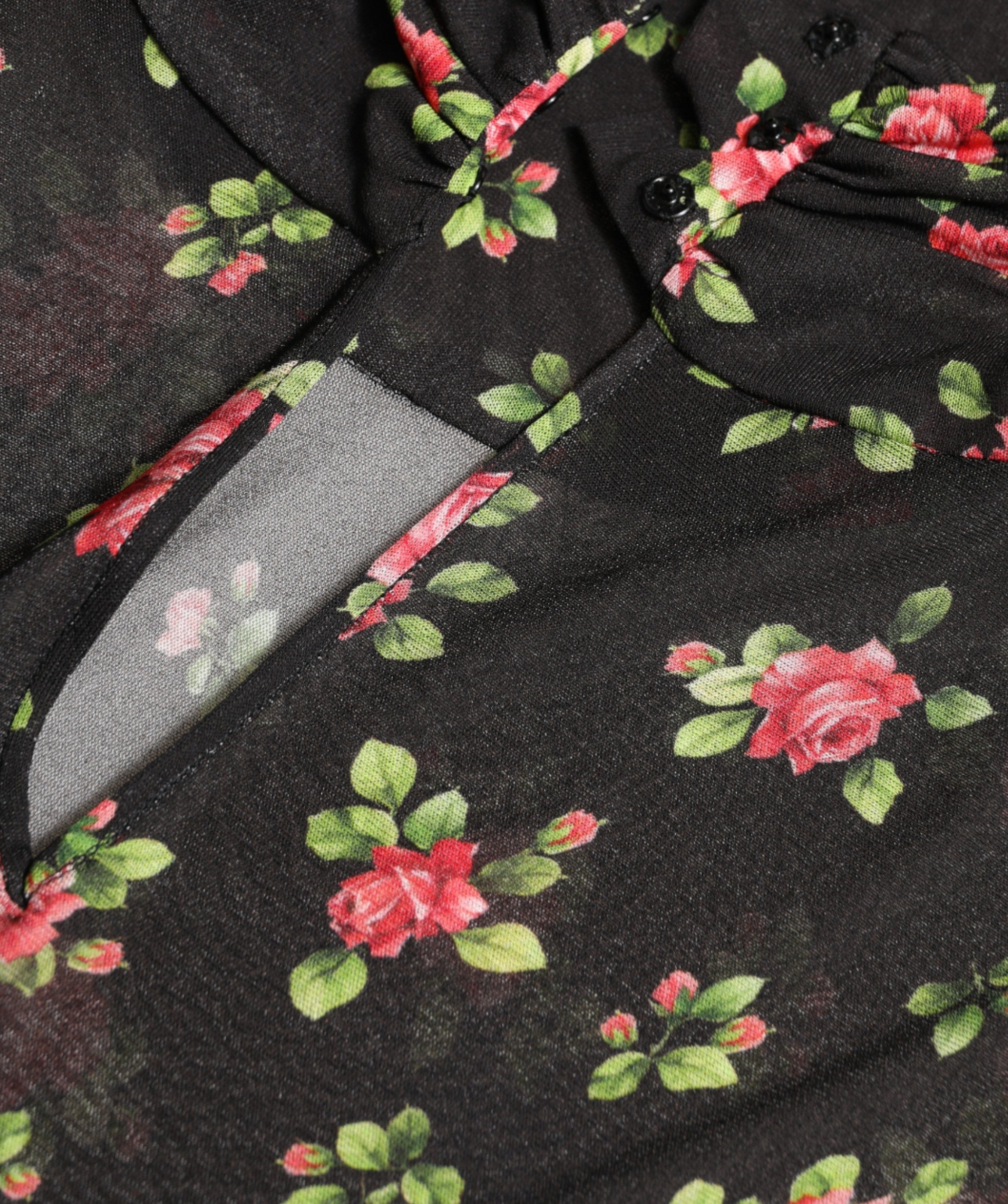Dolce & Gabbana Black floral cutout long maxi dress-7