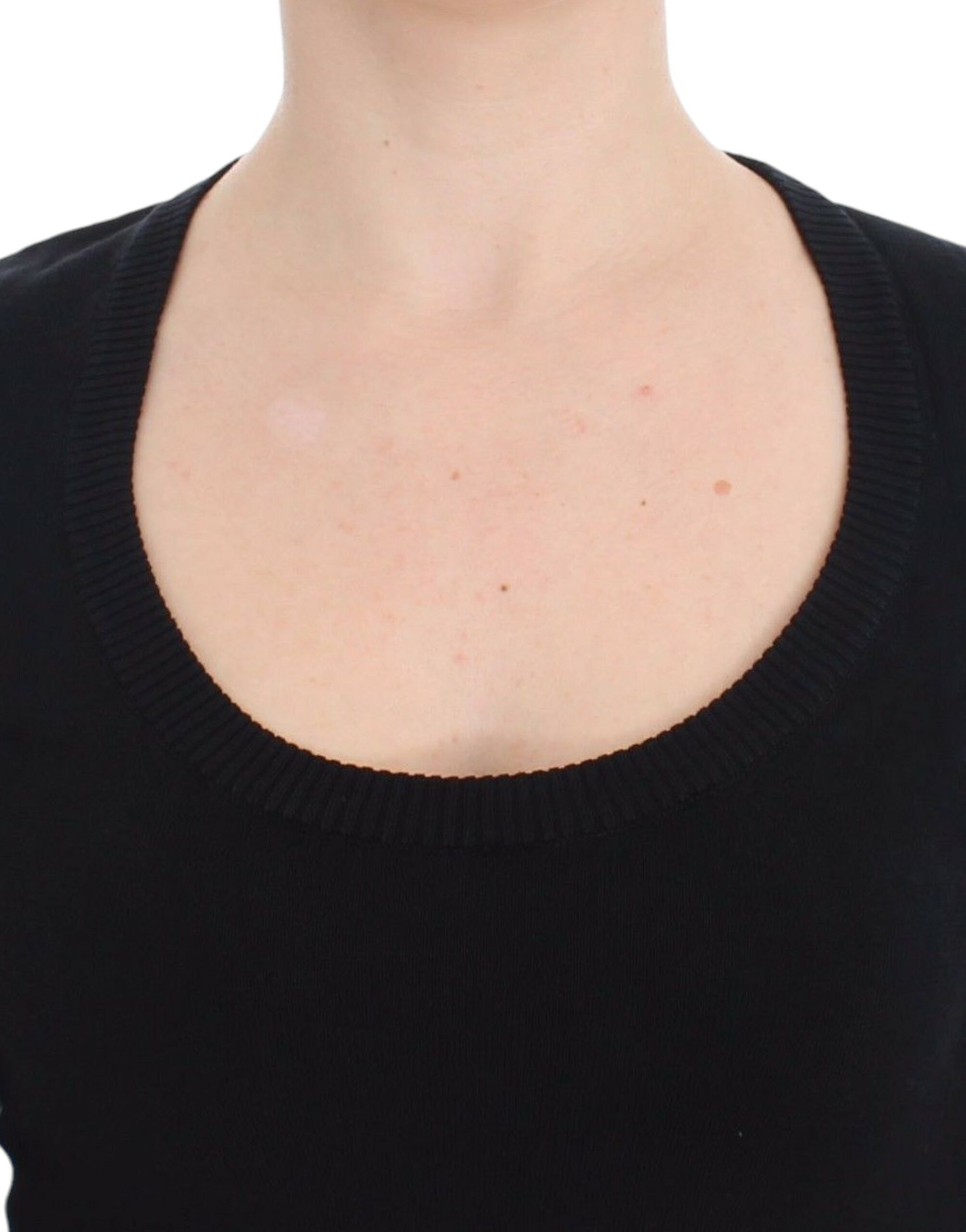 Dolce & Gabbana Schwarzer Kaschmirpullover mit Rundhalsausschnitt Pullover-5