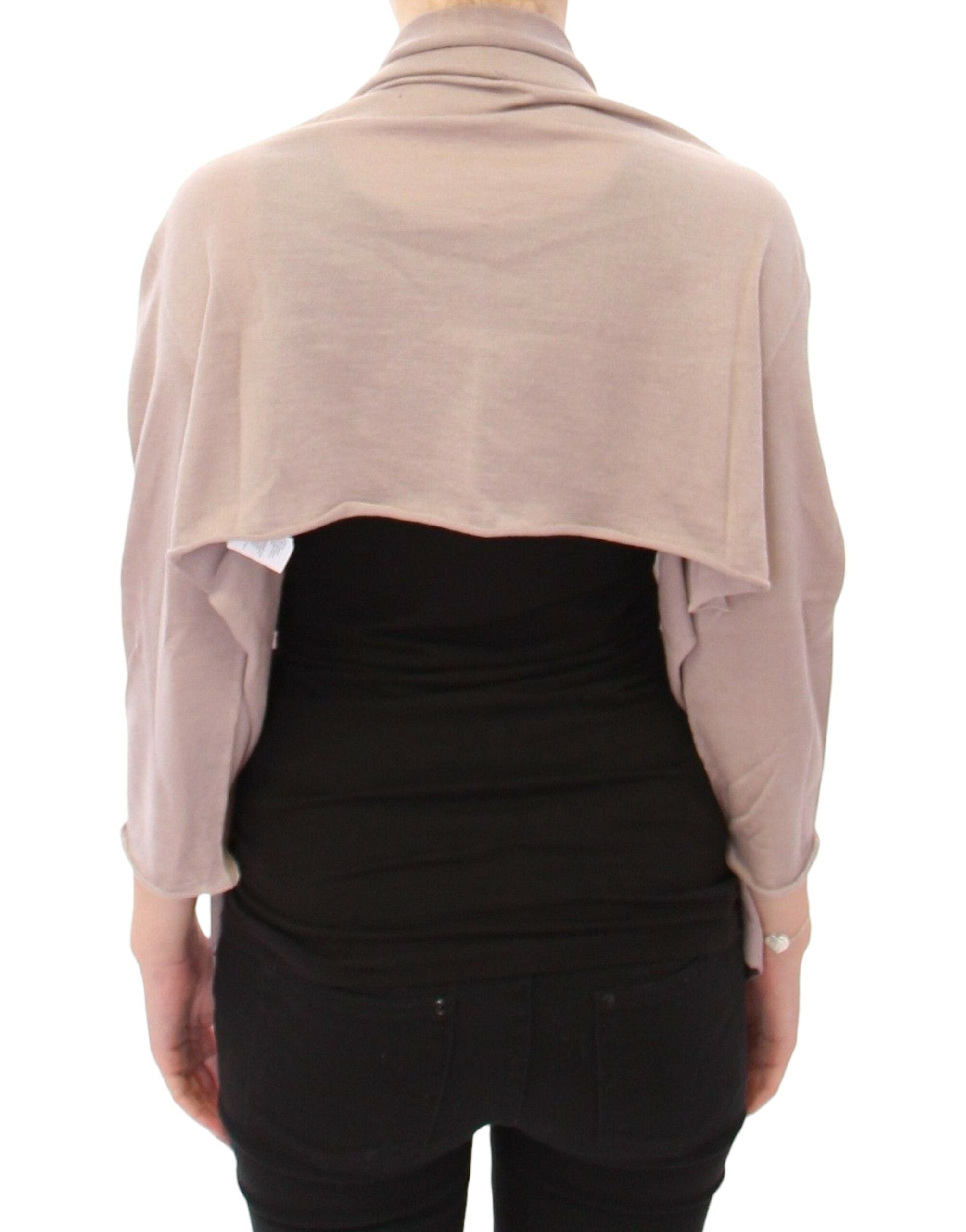 Dolce & Gabbana Shrug Bolero Silk-Cashmere Knit Sweater-4