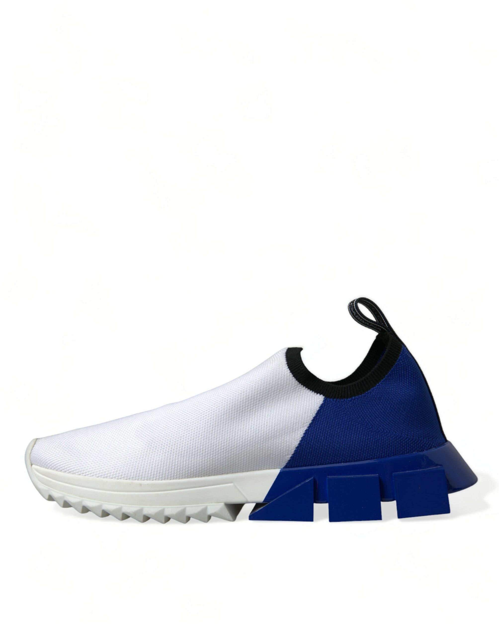 Dolce & Gabbana White Blue Sorrento Low Top Men's Casual Sneakers Shoes-5