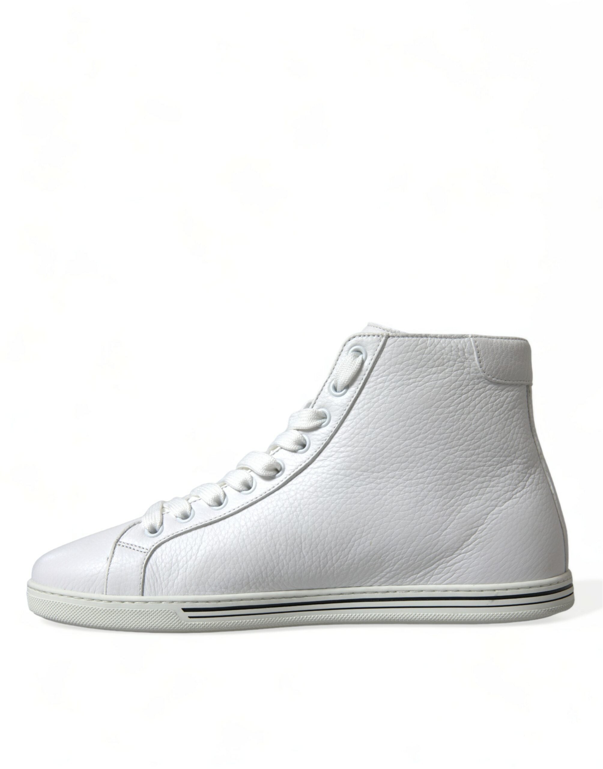 Dolce & Gabbana White Saint Tropez High Top Men's Sneakers Shoes-5