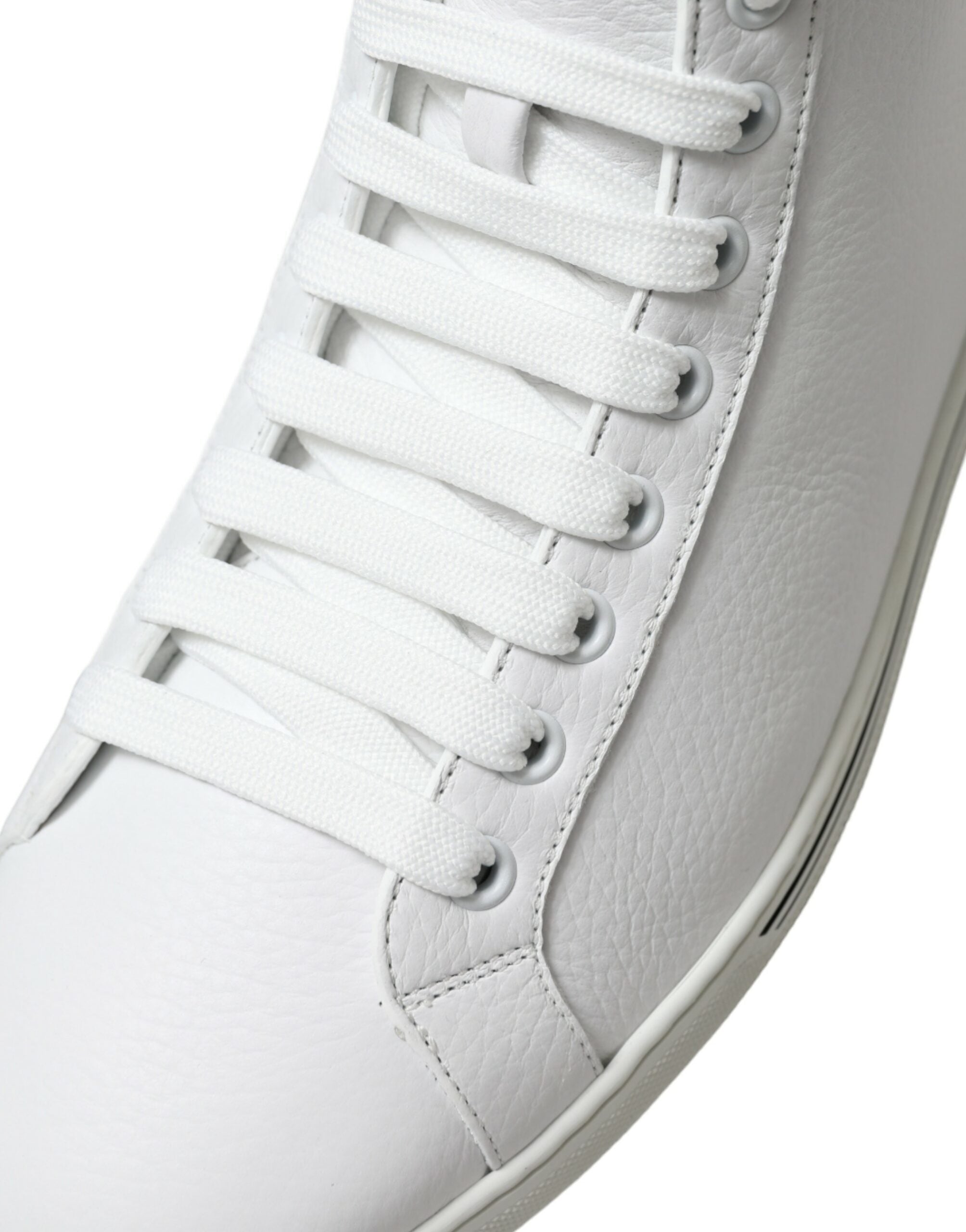 Dolce & Gabbana White Saint Tropez High Top Men's Sneakers Shoes-8