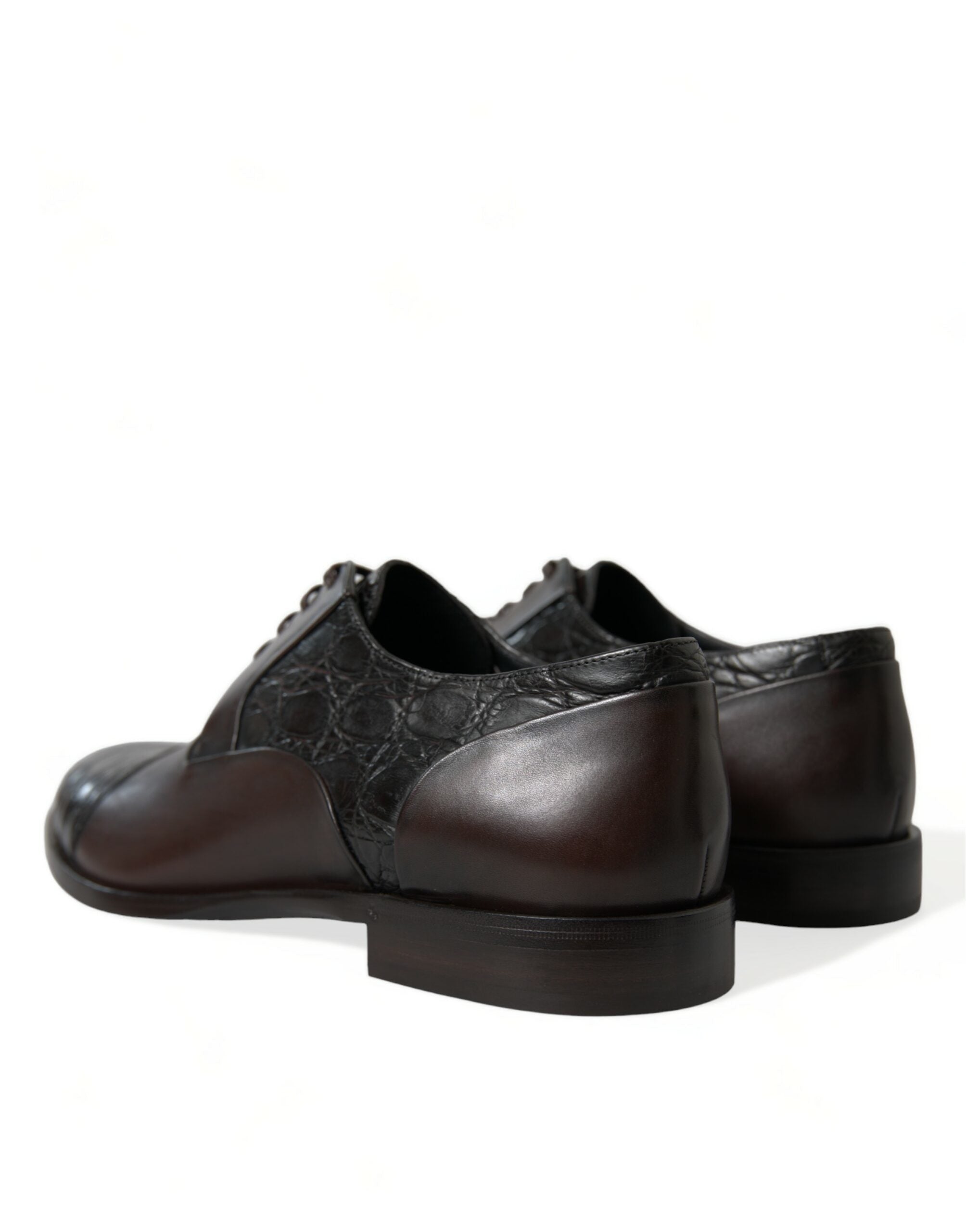 Dolce & Gabbana Brown Exotic Leather Formal Men's Dress Shoes-4