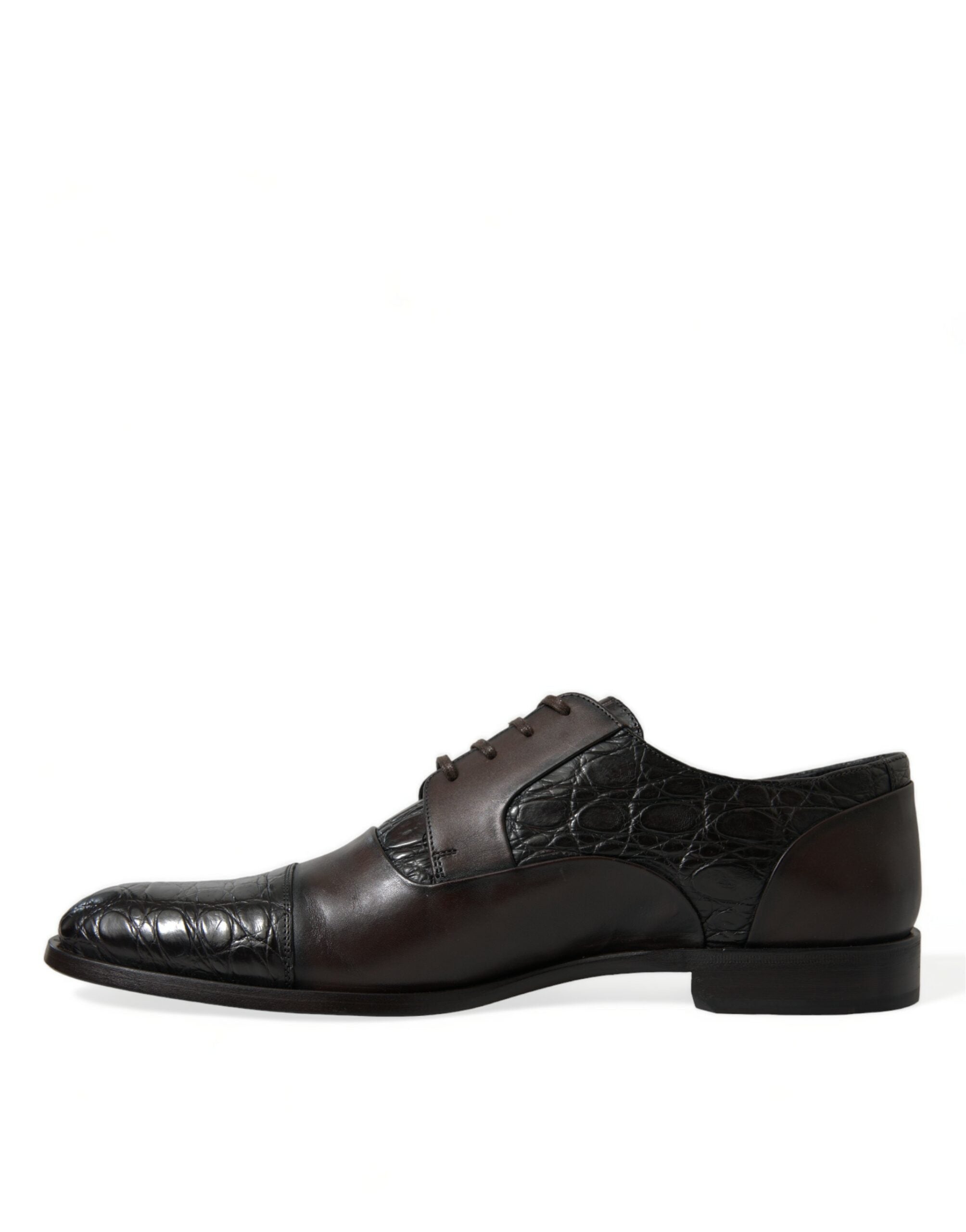 Dolce & Gabbana Brown Exotic Leather Formal Men's Dress Shoes-5