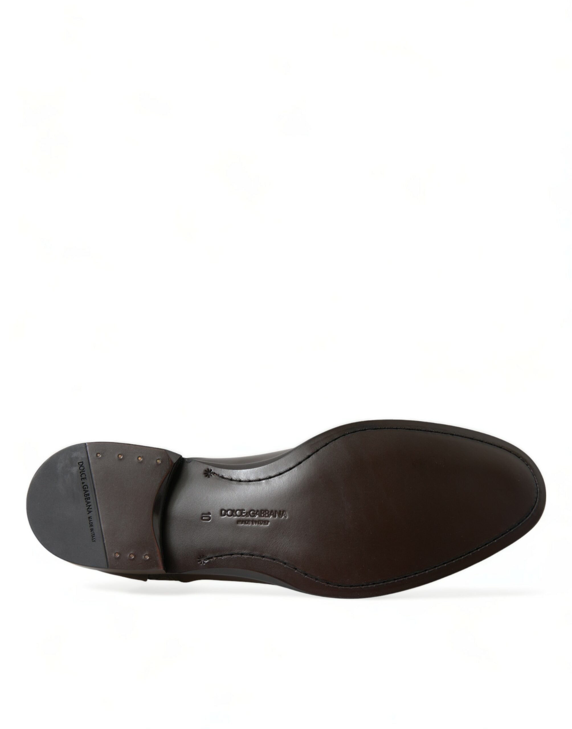 Dolce & Gabbana Brown Exotic Leather Formal Men's Dress Shoes-6