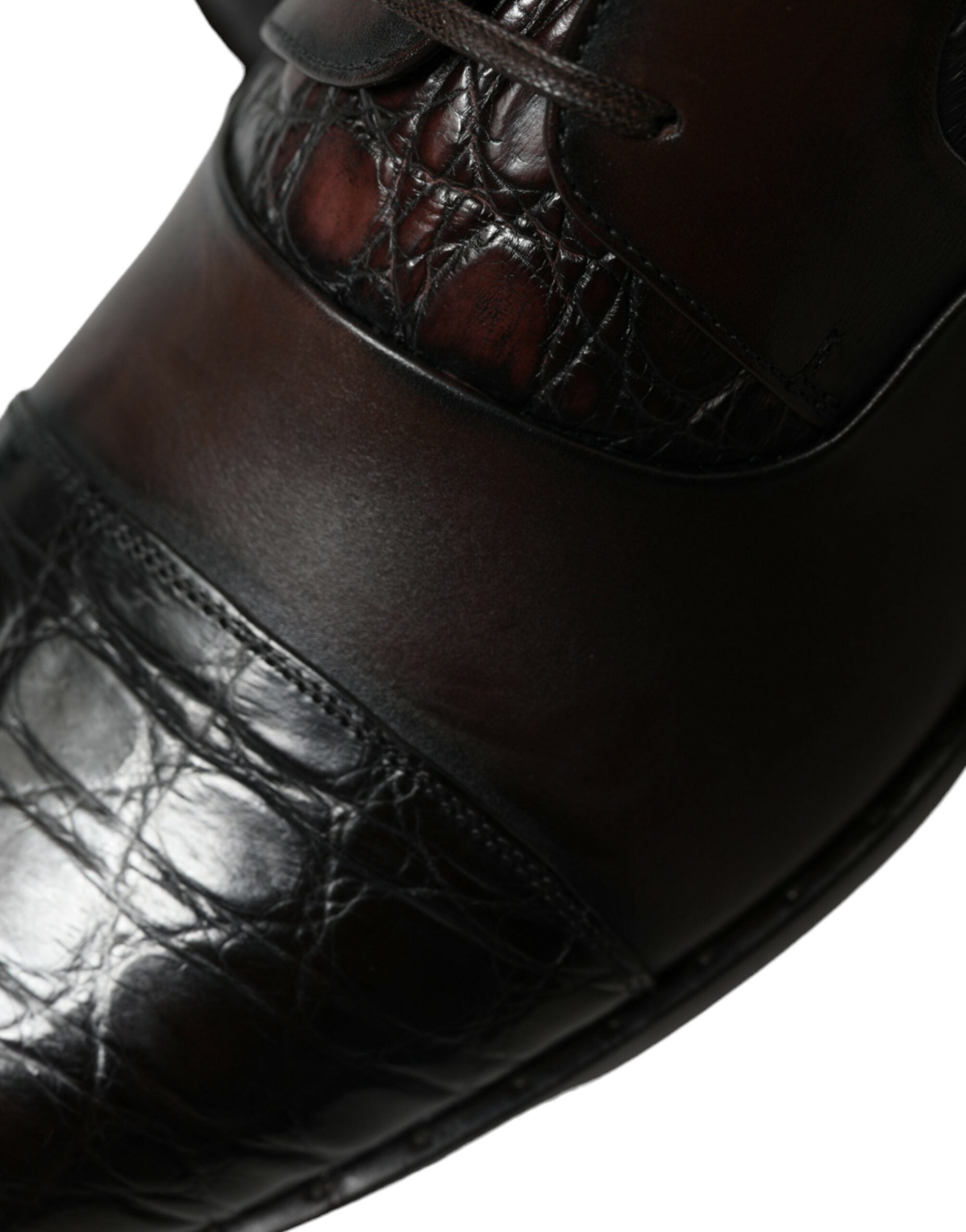 Dolce & Gabbana Brown Exotic Leather Formal Men's Dress Shoes-8