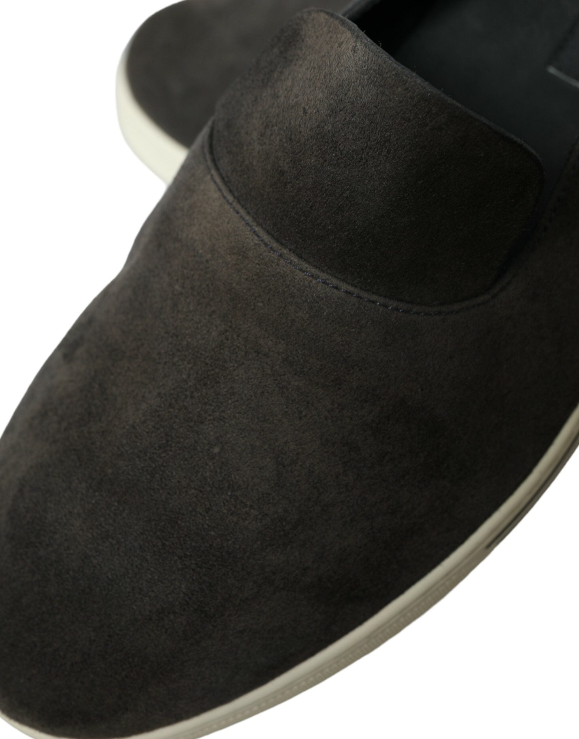 Dolce & Gabbana Blue Suede Caiman Men's Loafers Slippers Shoes-8