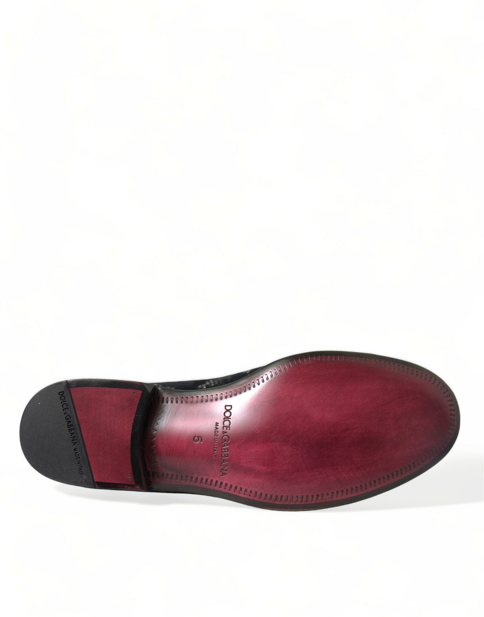 Zapatillas negras con estampado floral de Dolce & Gabbana, mocasines para hombre, zapatos de vestir-6
