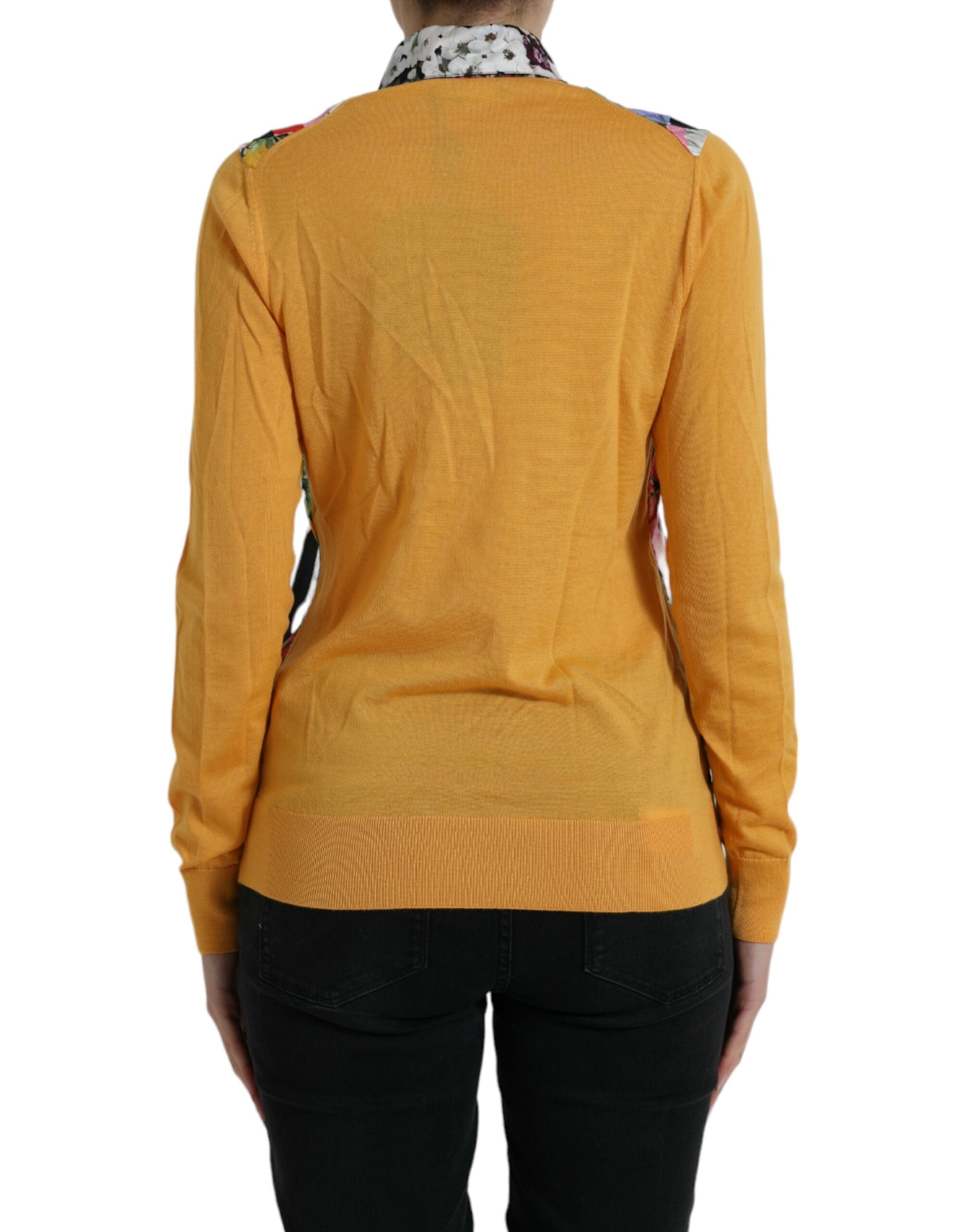 Dolce & Gabbana multicoloured patchwork Henley sweater in cashmere-3