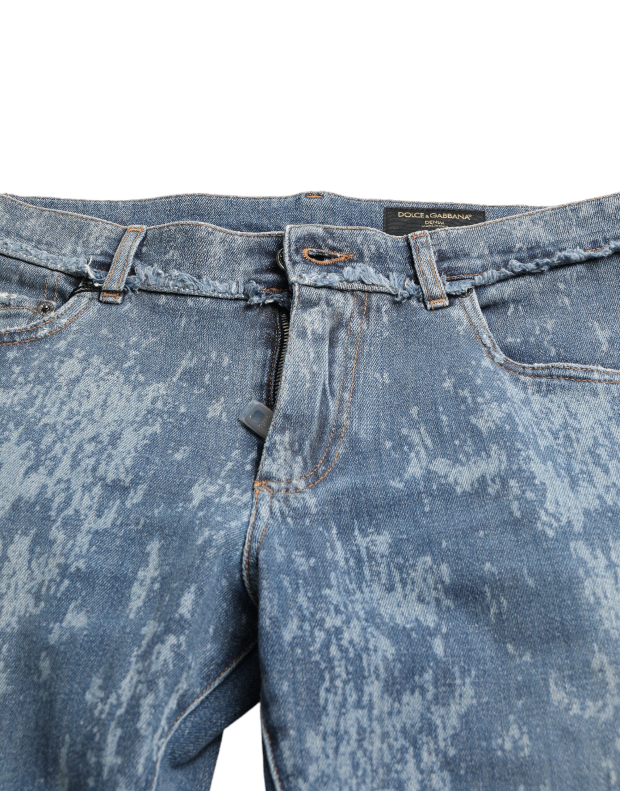 Dolce & Gabbana Blue Wash Skinny Cotton Stretch Denim Jeans-3