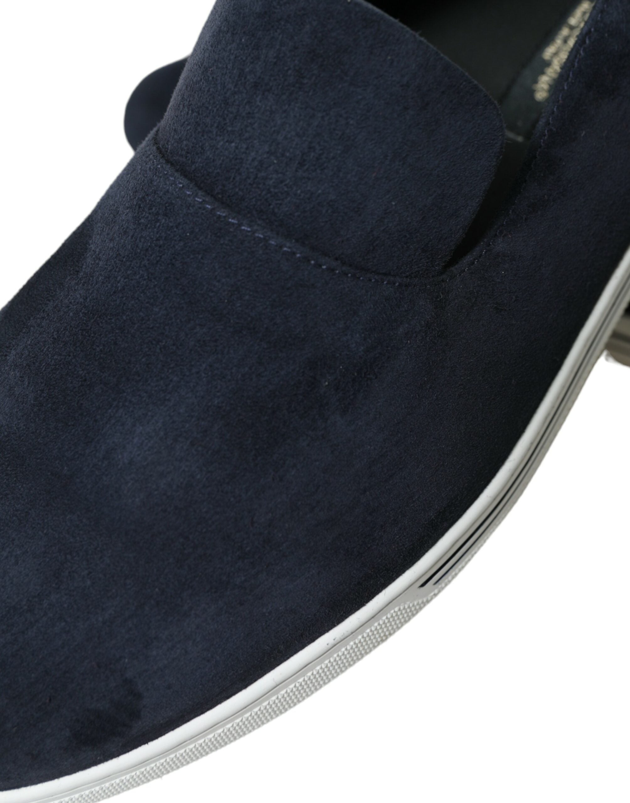Dolce & Gabbana Blau Wildleder Kaiman Loafers Saint Tropez Schuhe-8
