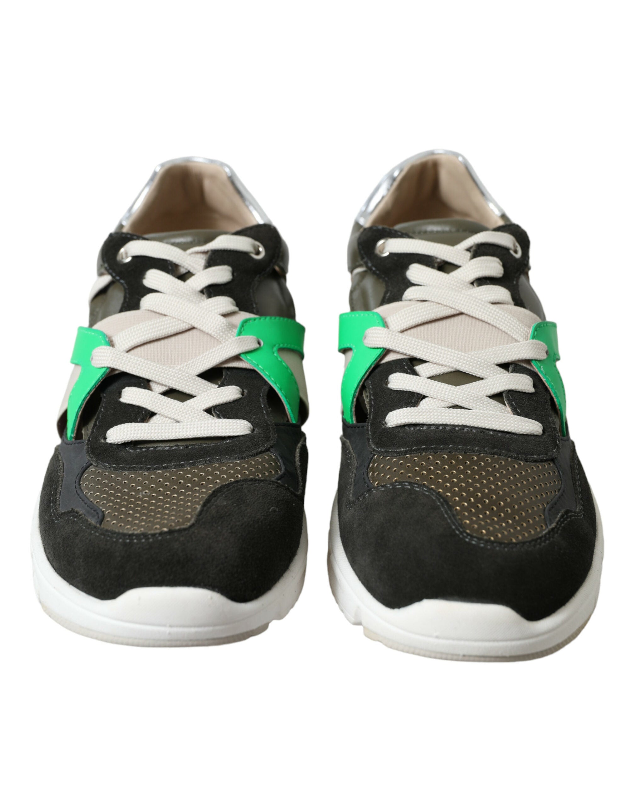 Zapatillas bajas de ante y cuero multicolor de Dolce & Gabbana-2