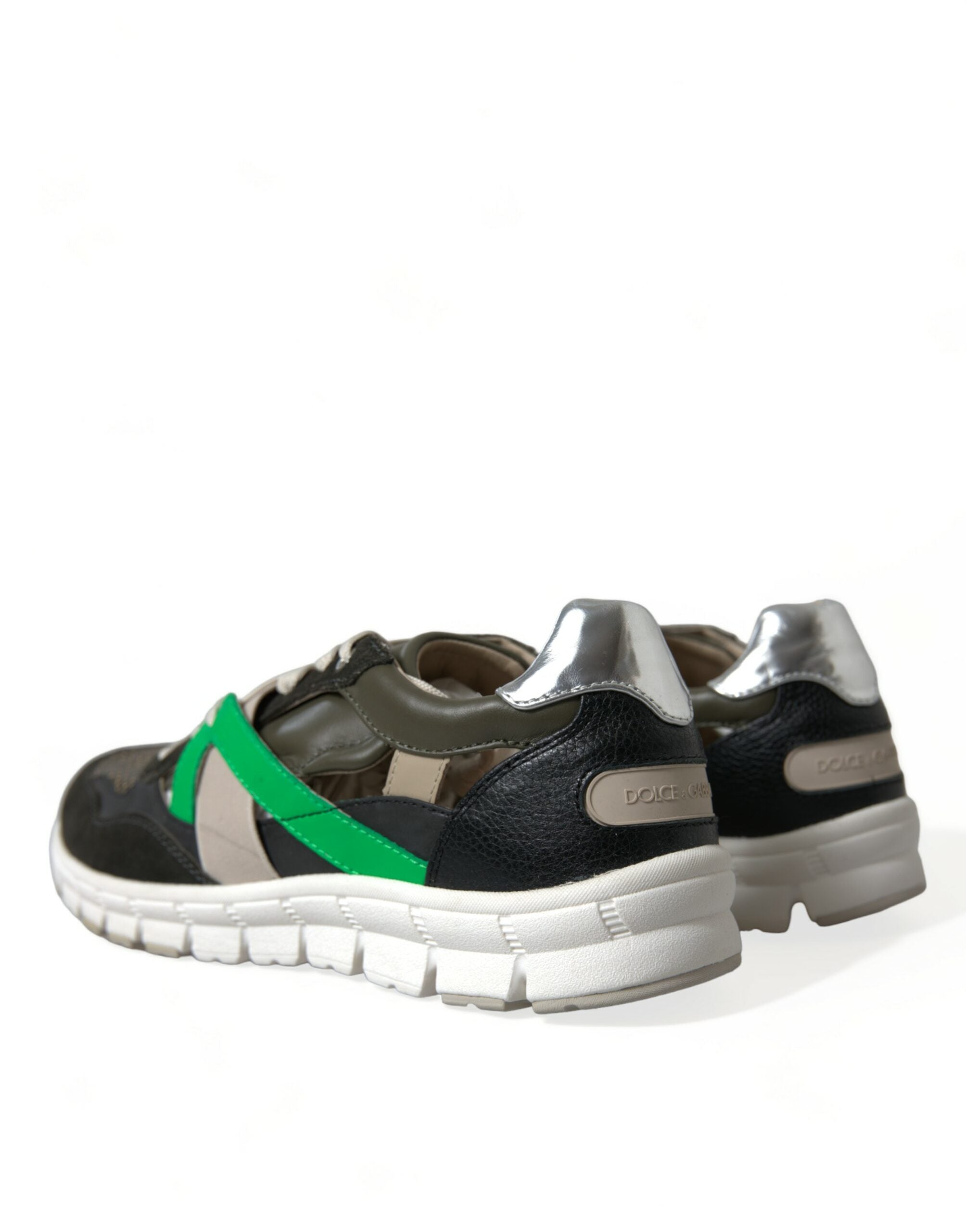 Zapatillas bajas de ante y cuero multicolor de Dolce & Gabbana-4