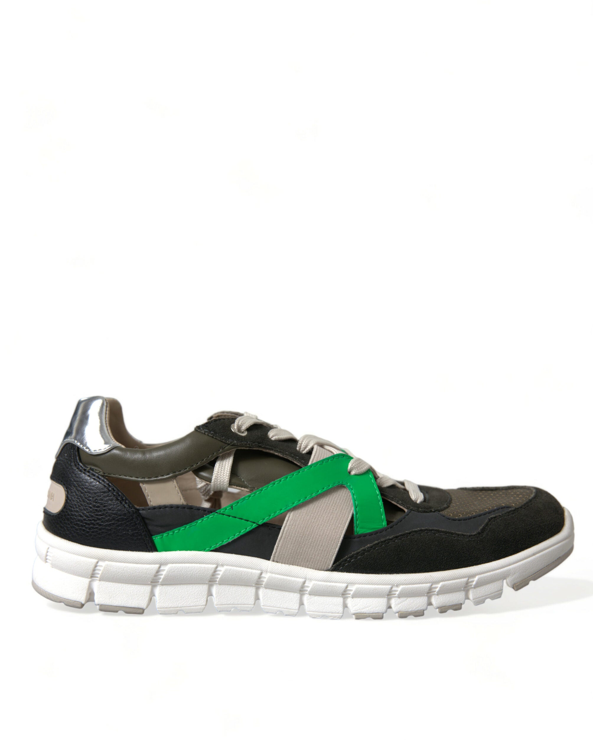 Zapatillas bajas de ante y cuero multicolor de Dolce & Gabbana-1