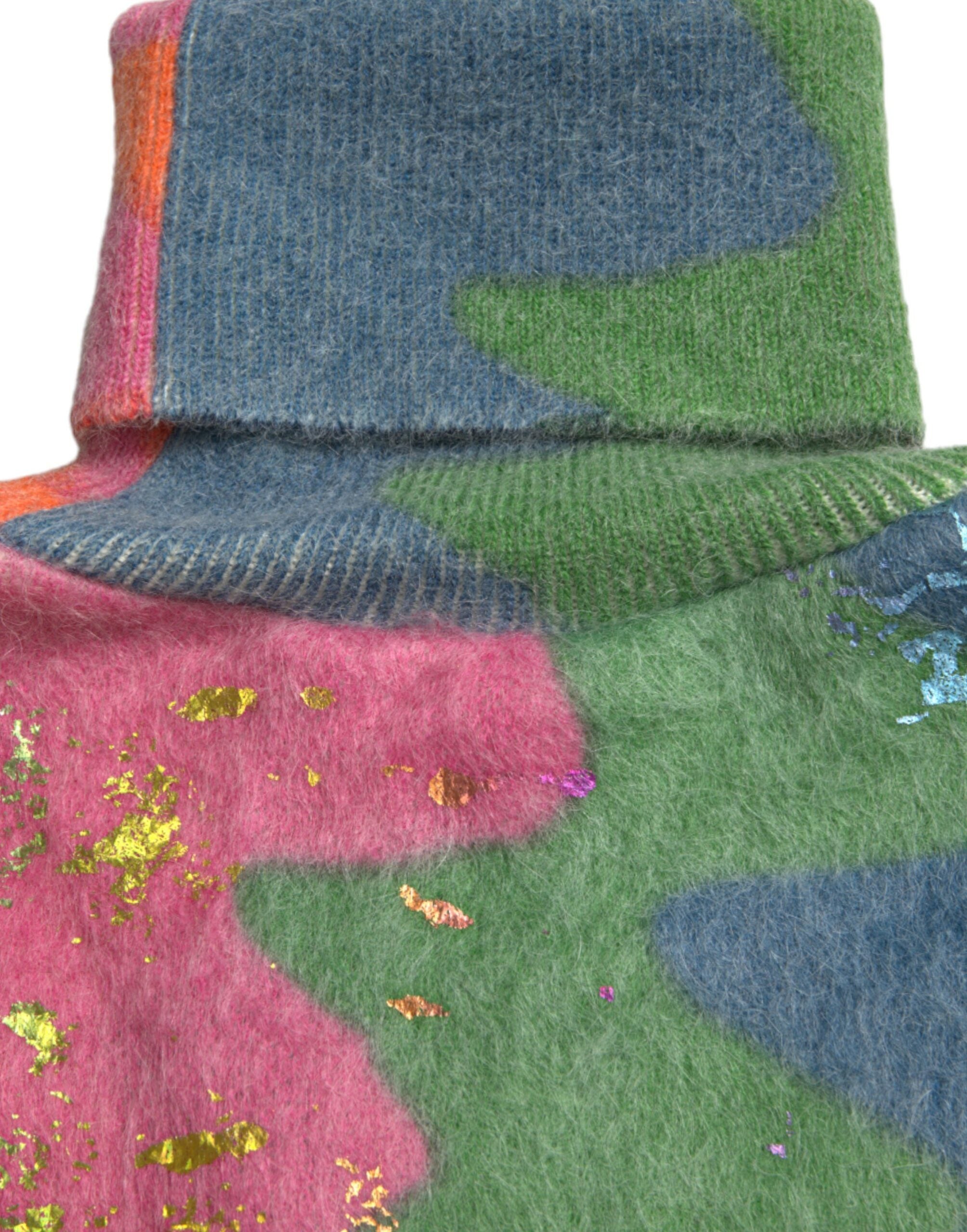 Dolce & Gabbana Multicolor Mohair Turtleneck Sweater-6