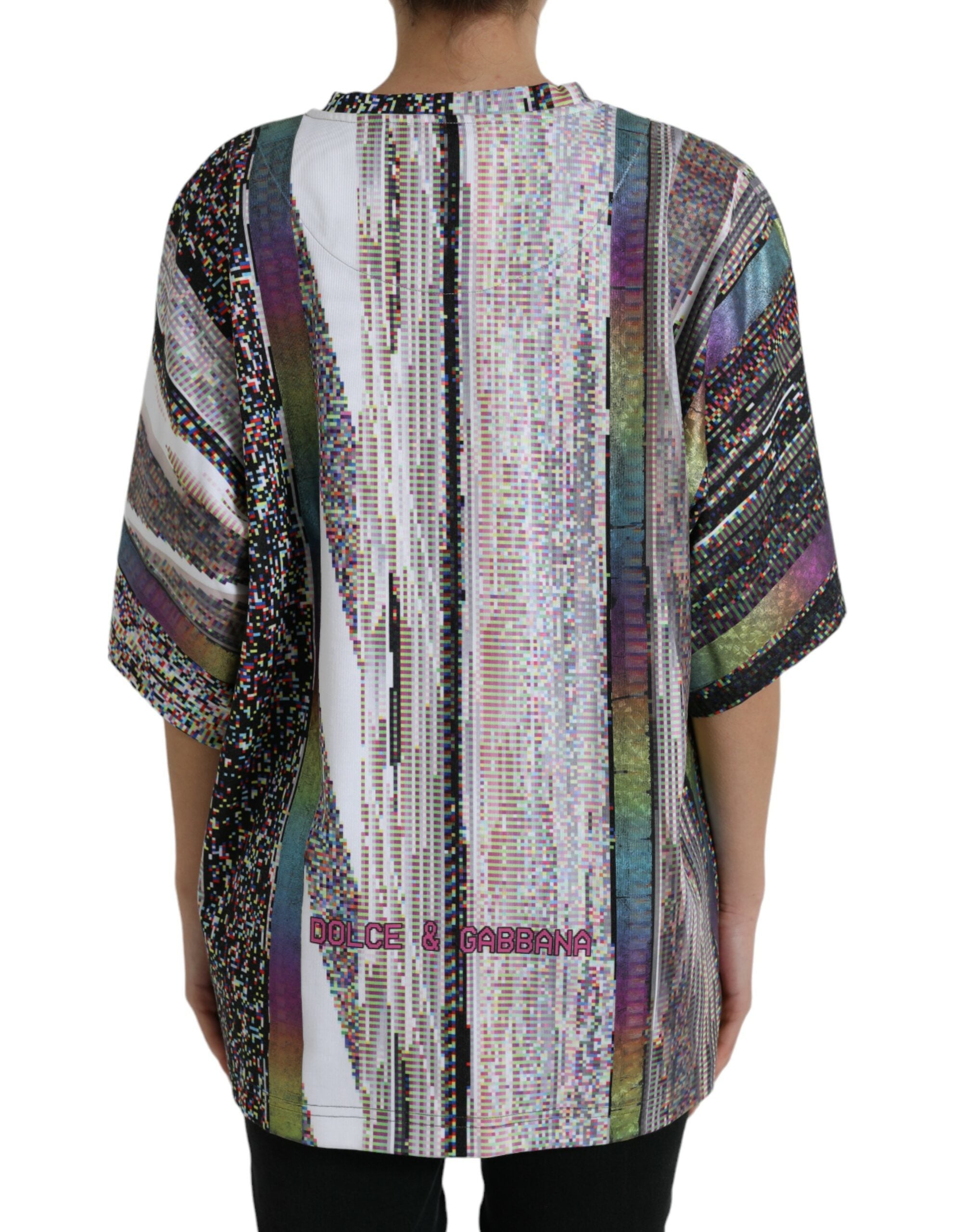 Camiseta multicolor con estampado "With Love Always" de Dolce & Gabbana-5