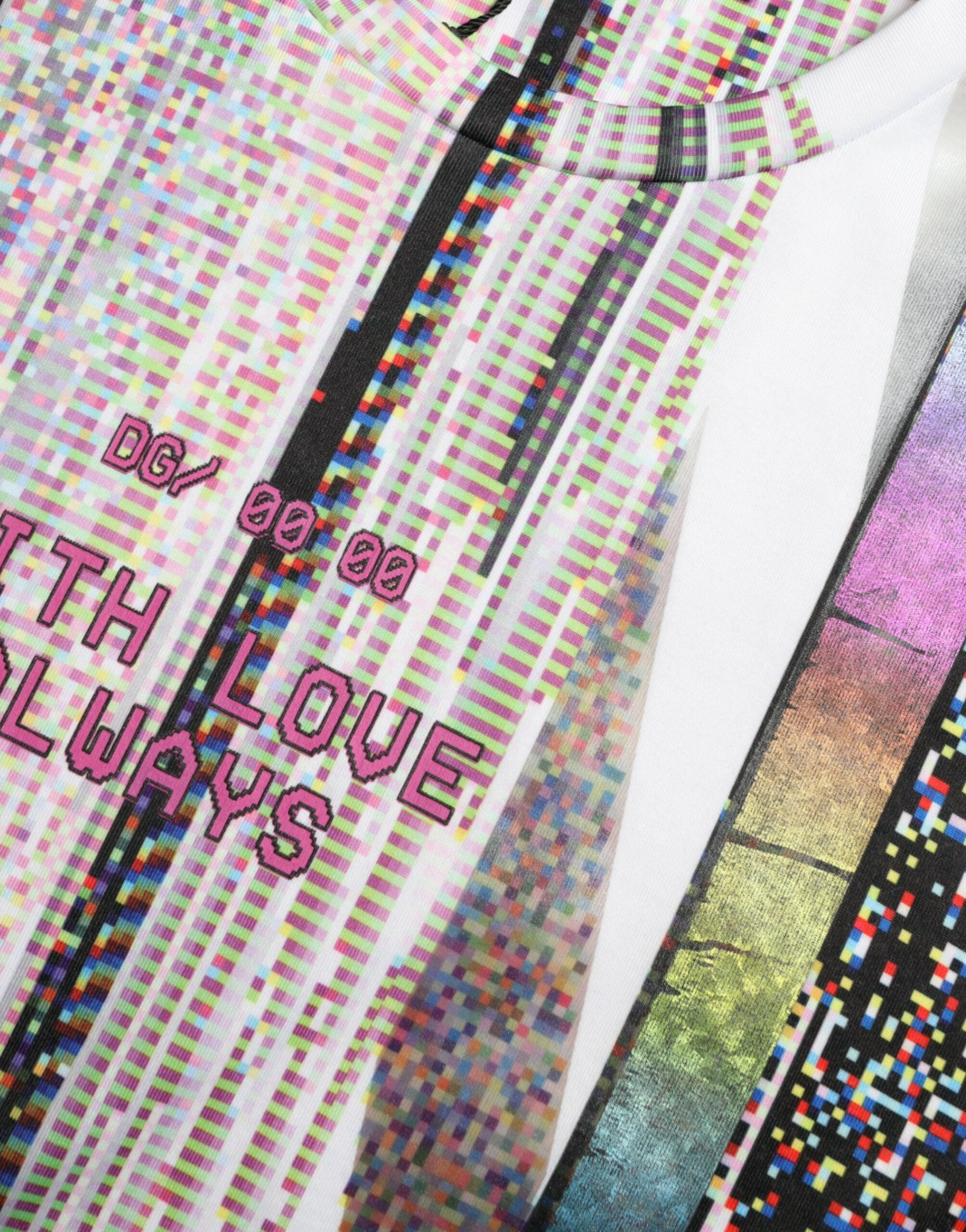Camiseta multicolor con estampado "With Love Always" de Dolce & Gabbana-2