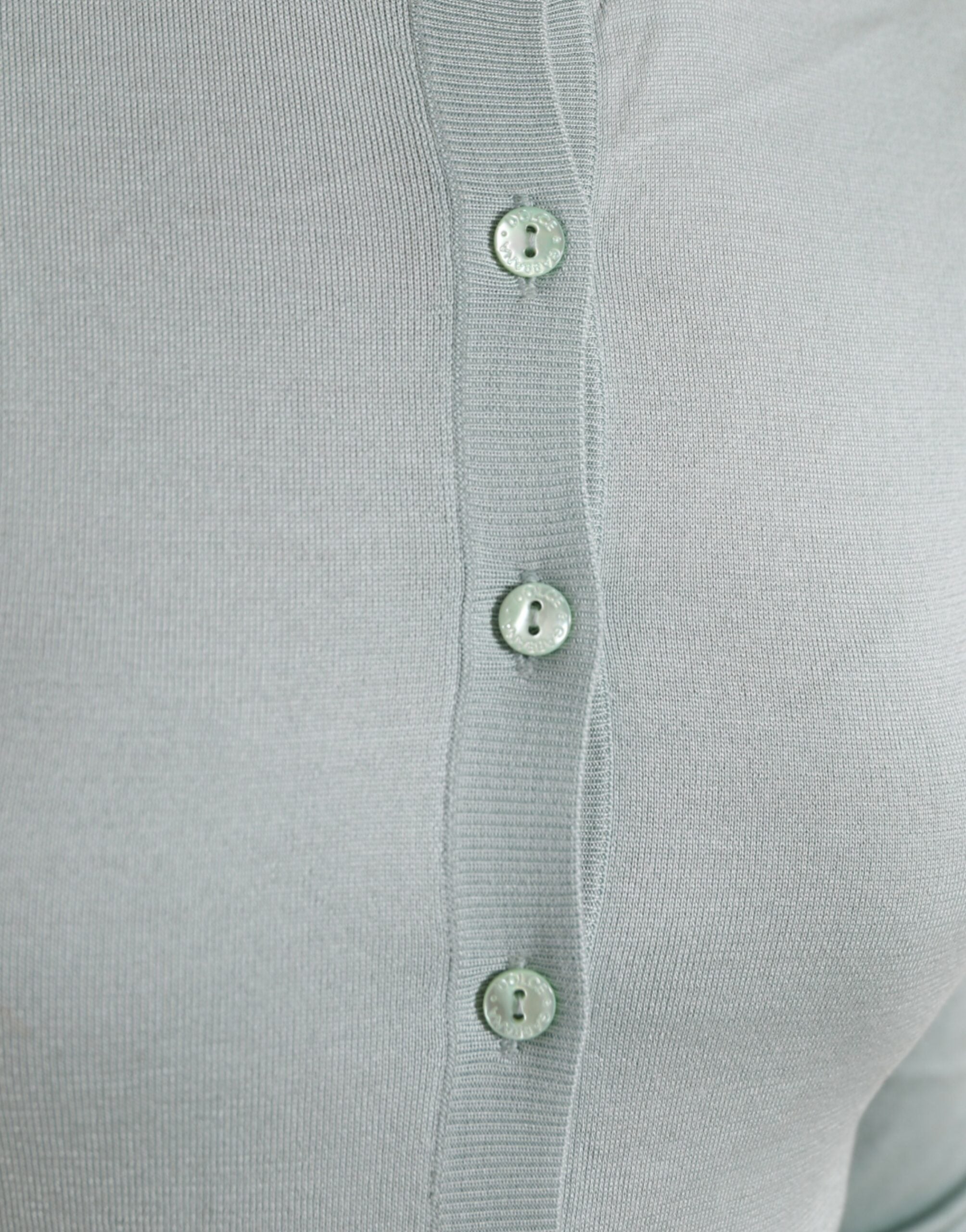Dolce & Gabbana light blue silk round-neck knit sweater-5