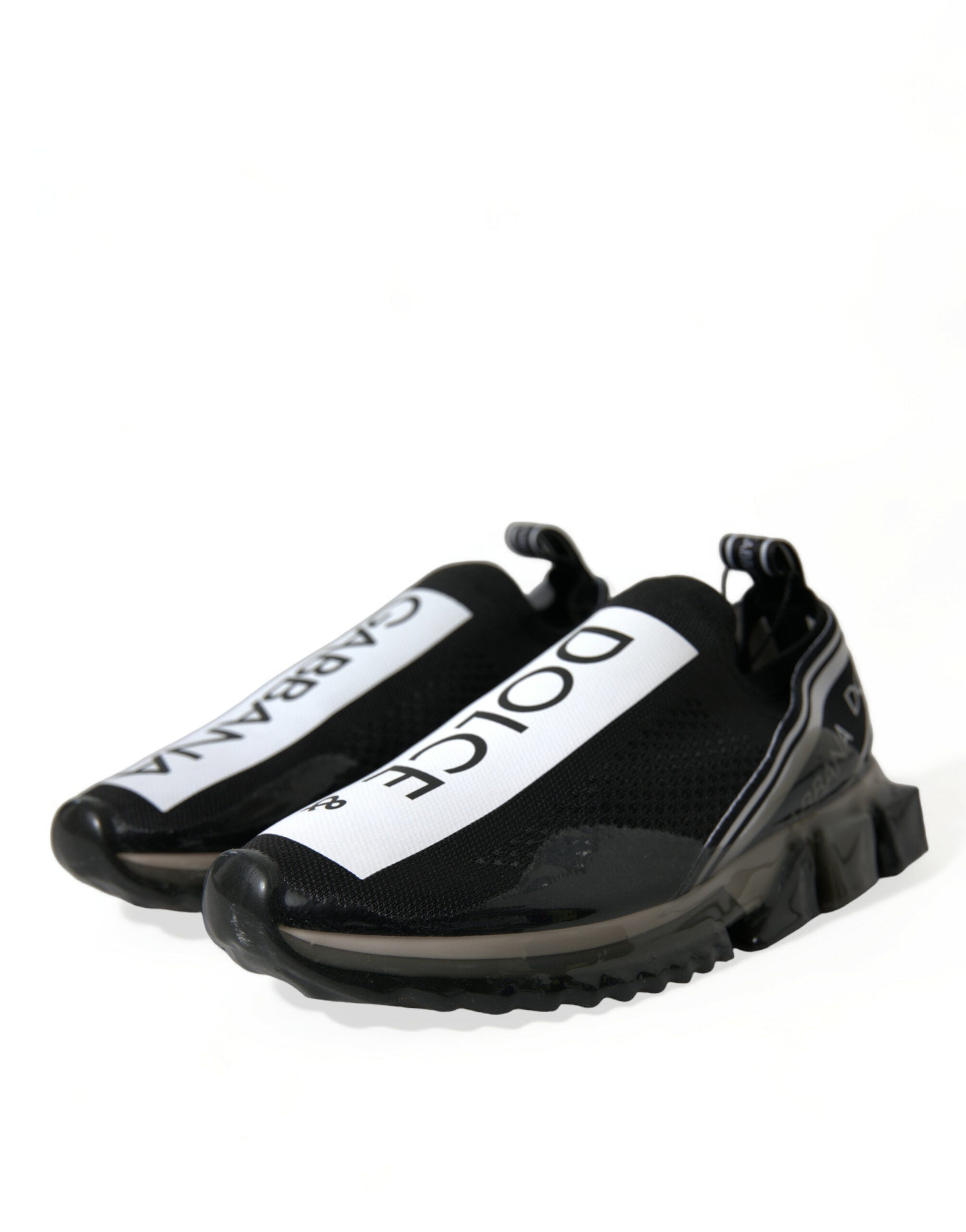 Zapatillas sin cordones blancas y negras Dolce & Gabbana Sorrento Shoes-3