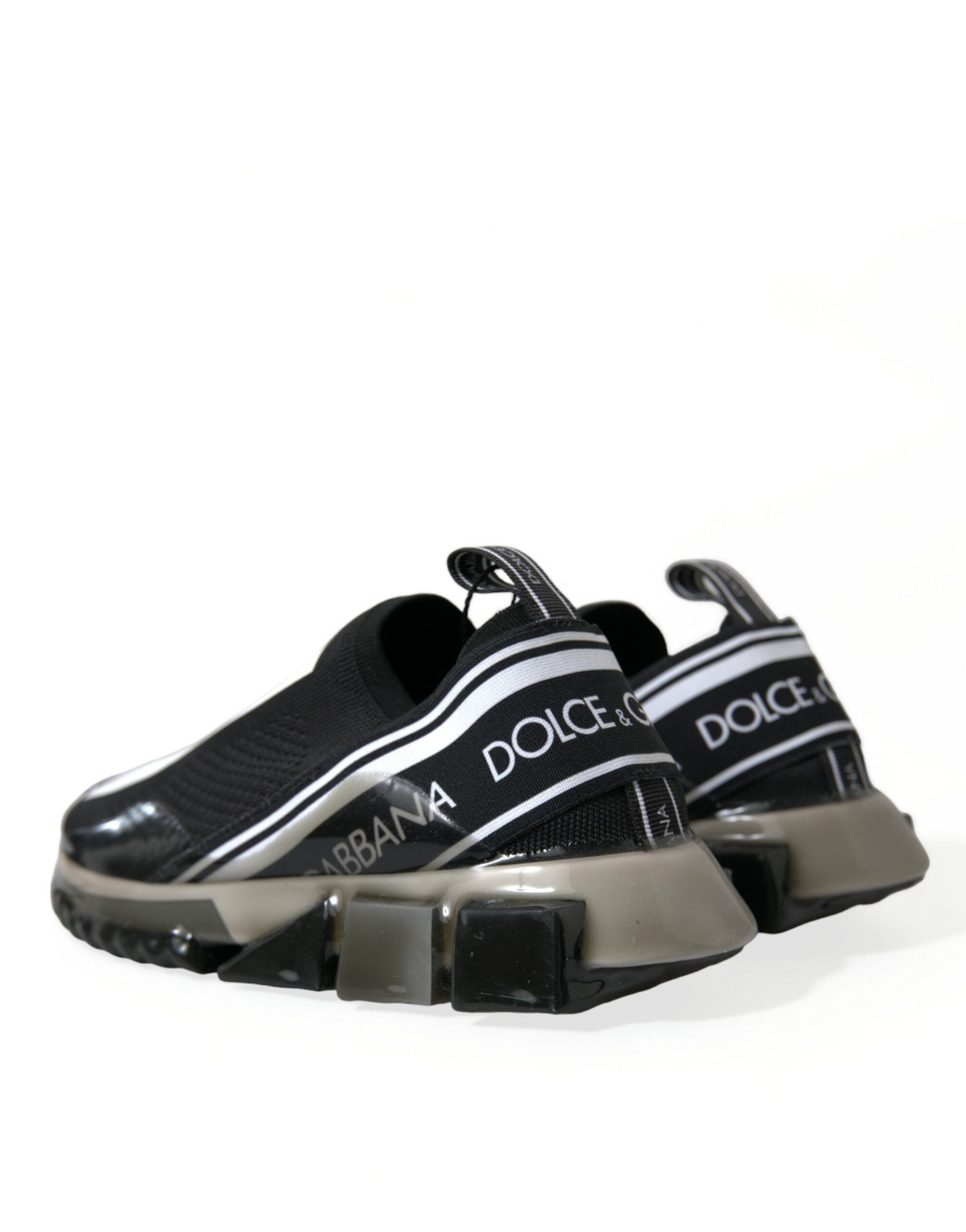 Zapatillas sin cordones blancas y negras Dolce & Gabbana Sorrento Shoes-4
