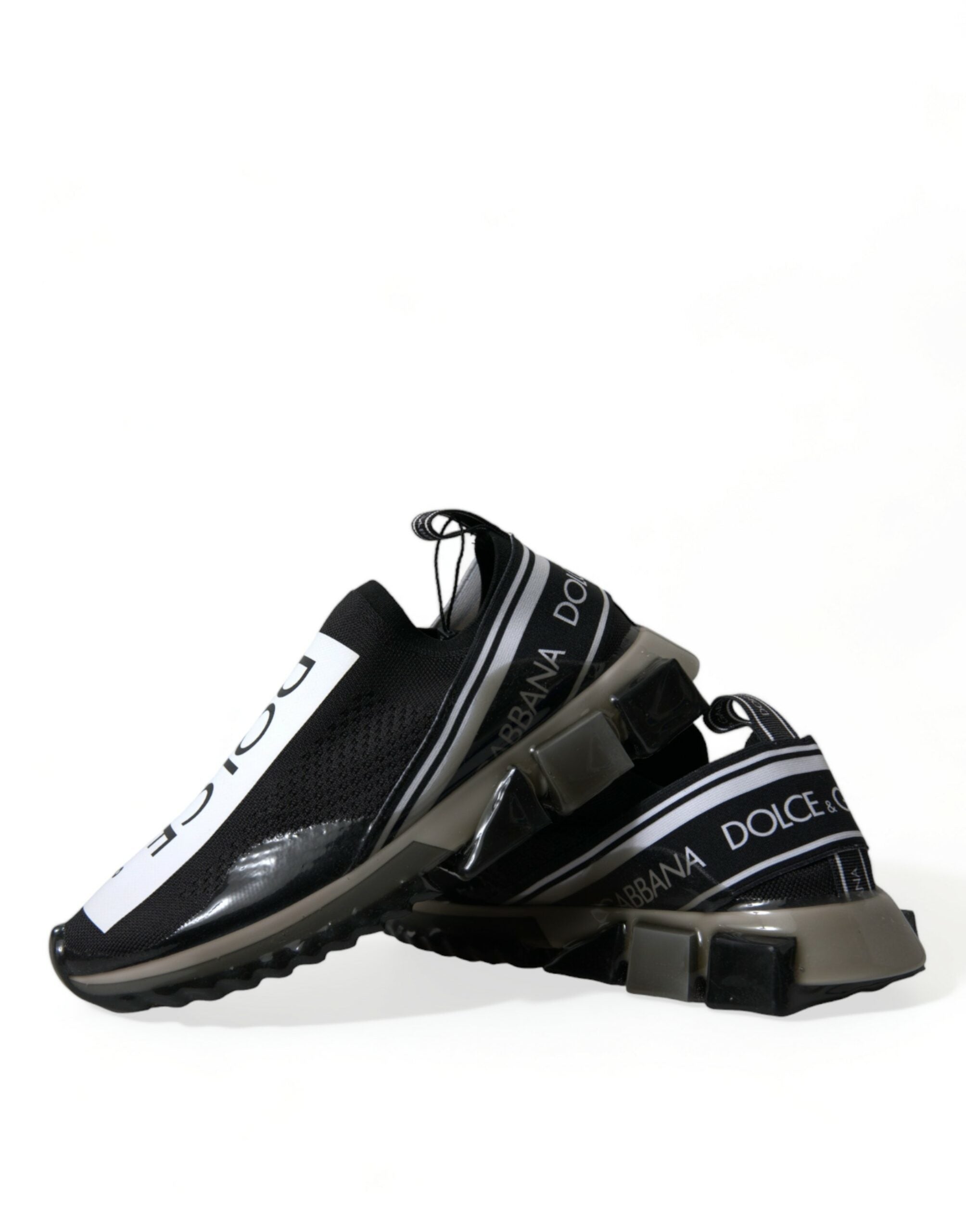 Zapatillas sin cordones blancas y negras Dolce & Gabbana Sorrento Shoes-7