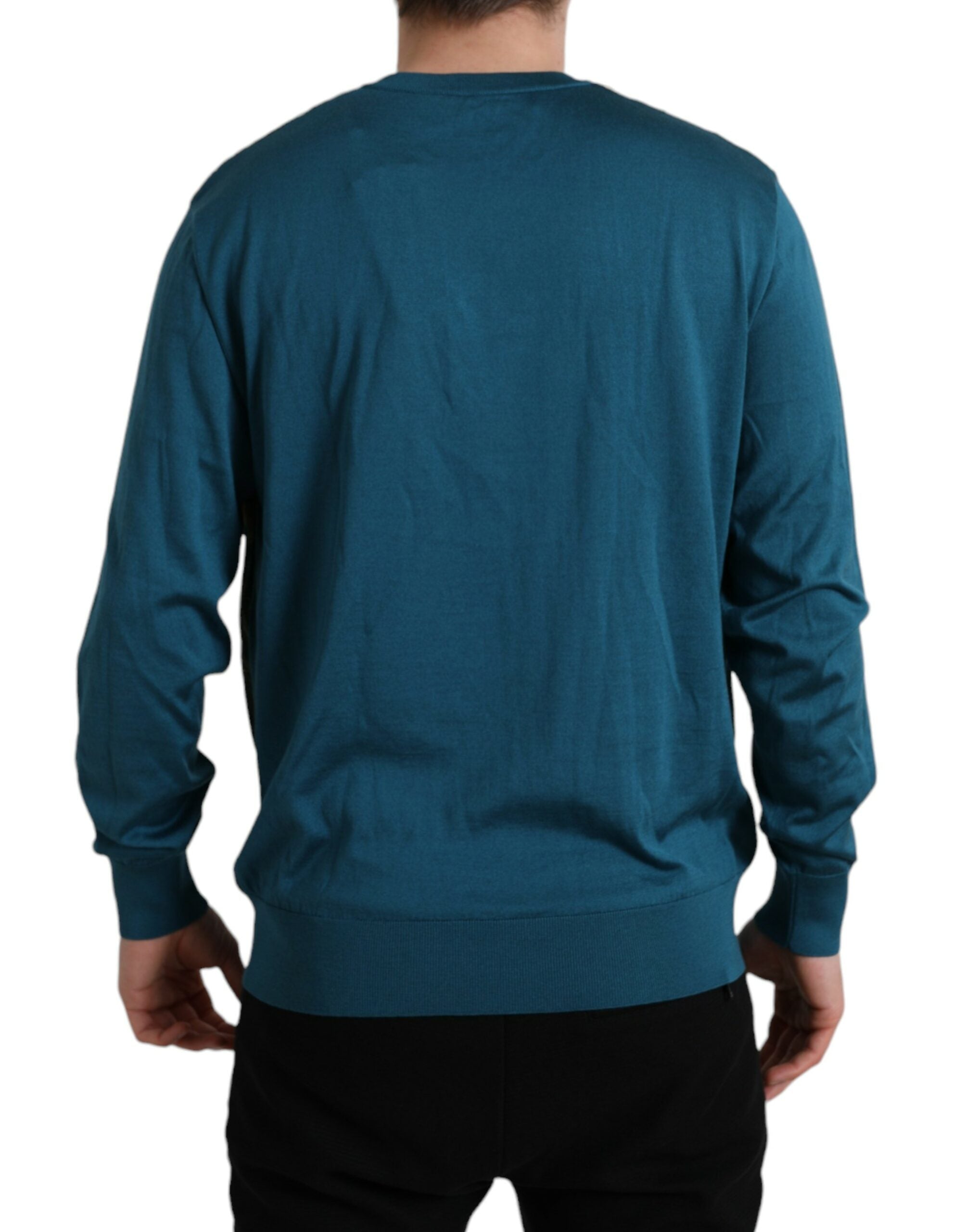 Dolce & Gabbana Green Peacock Feather Sweater-3