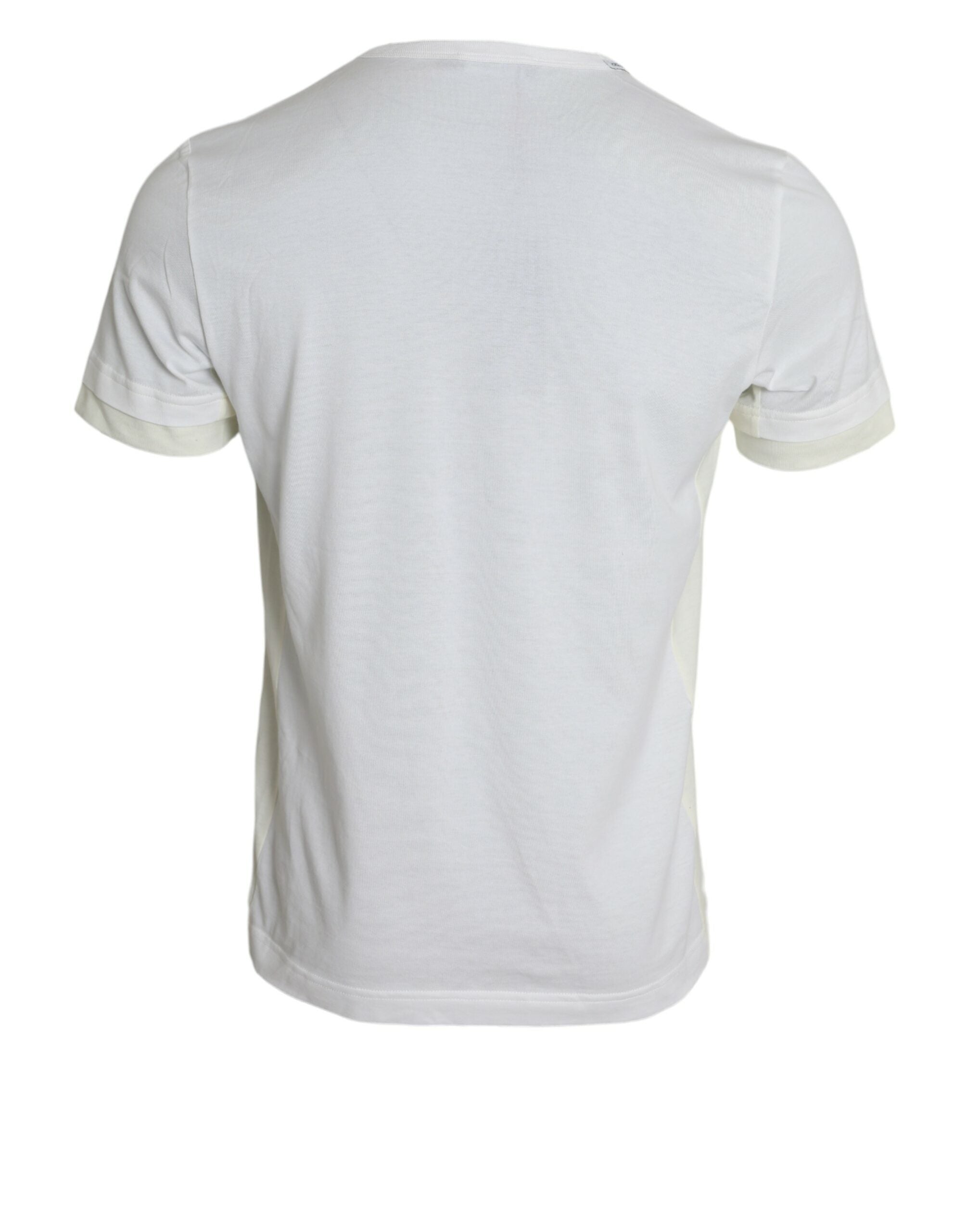 Dolce & Gabbana Weißes Baumwolltaschen-T-Shirt mit kurzen Ärmeln-2