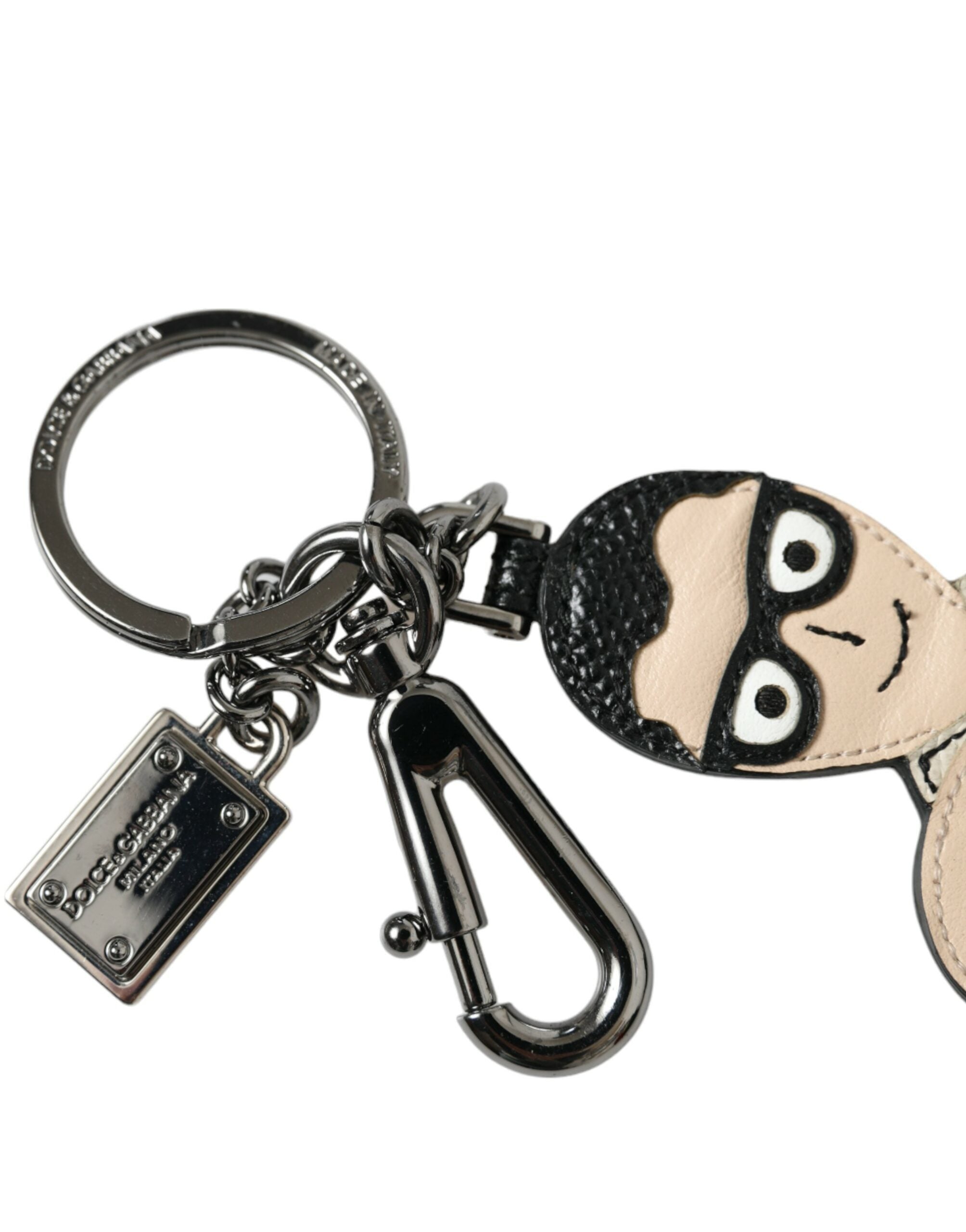 Dolce & Gabbana Leather Dominico Stefano #DGFAMILY Logo Keyring-2
