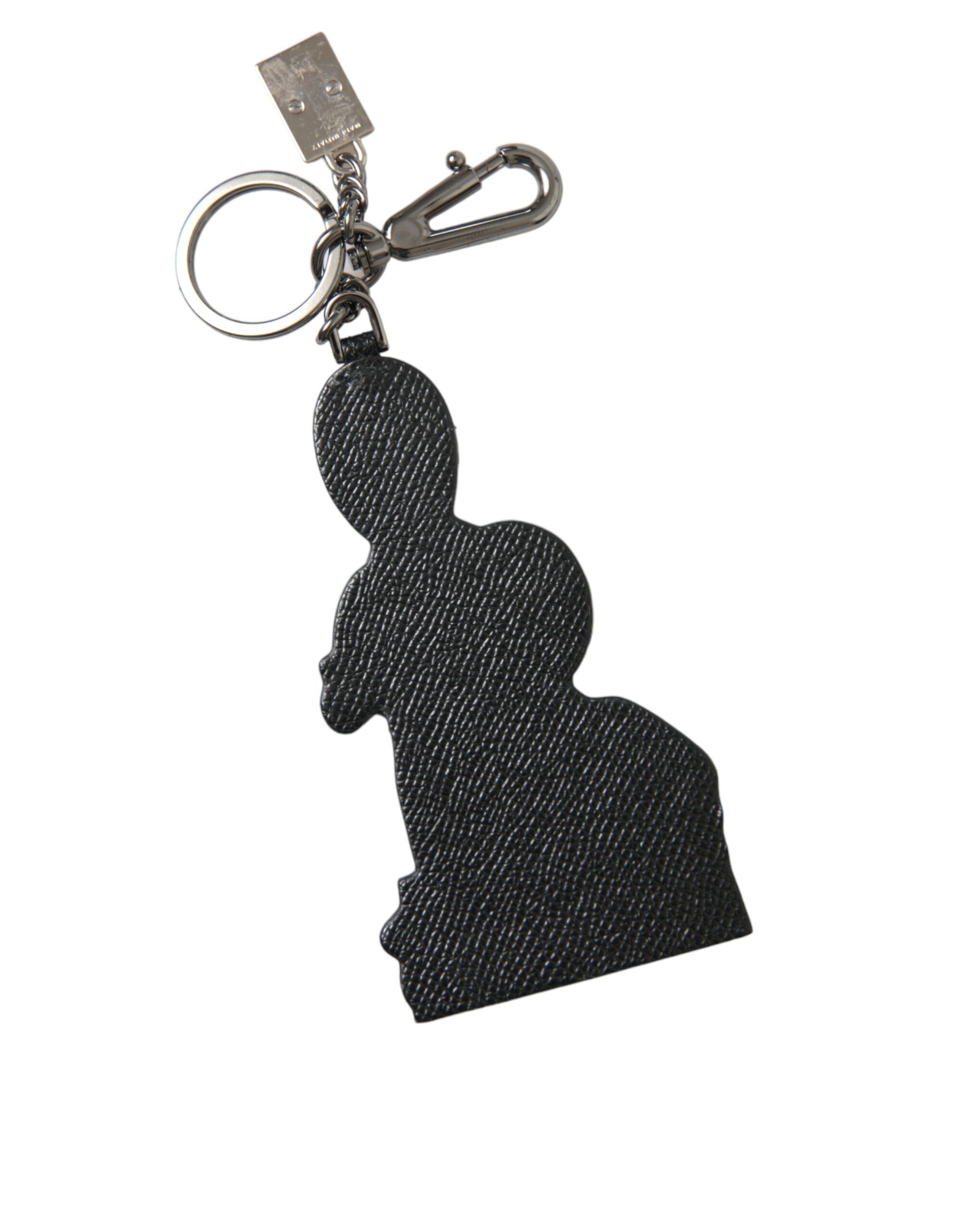 Dolce & Gabbana Leather Dominico Stefano #DGFAMILY Logo Keyring-3