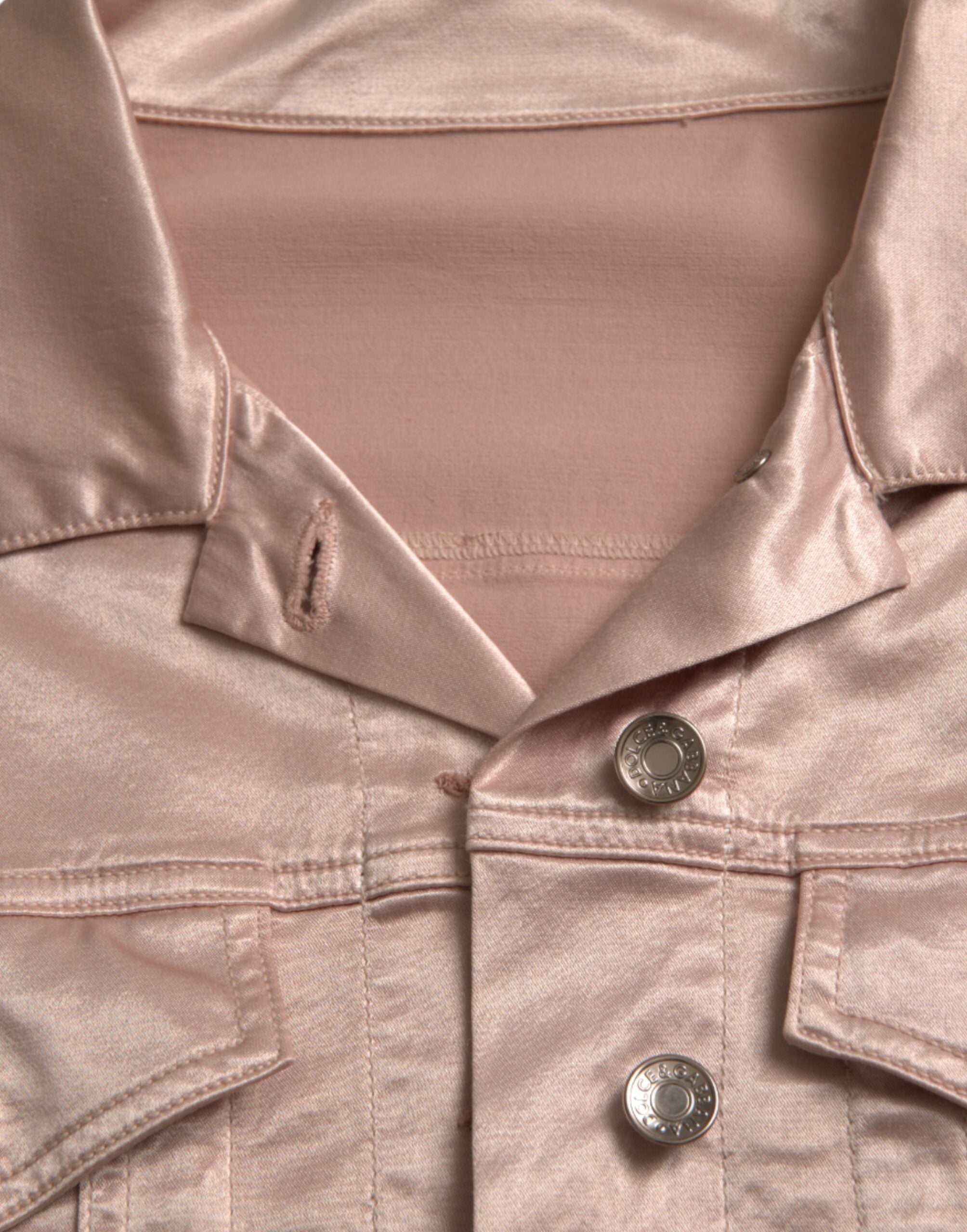 Dolce & Gabbana Pink Cotton Stretch Cropped Jacket-6