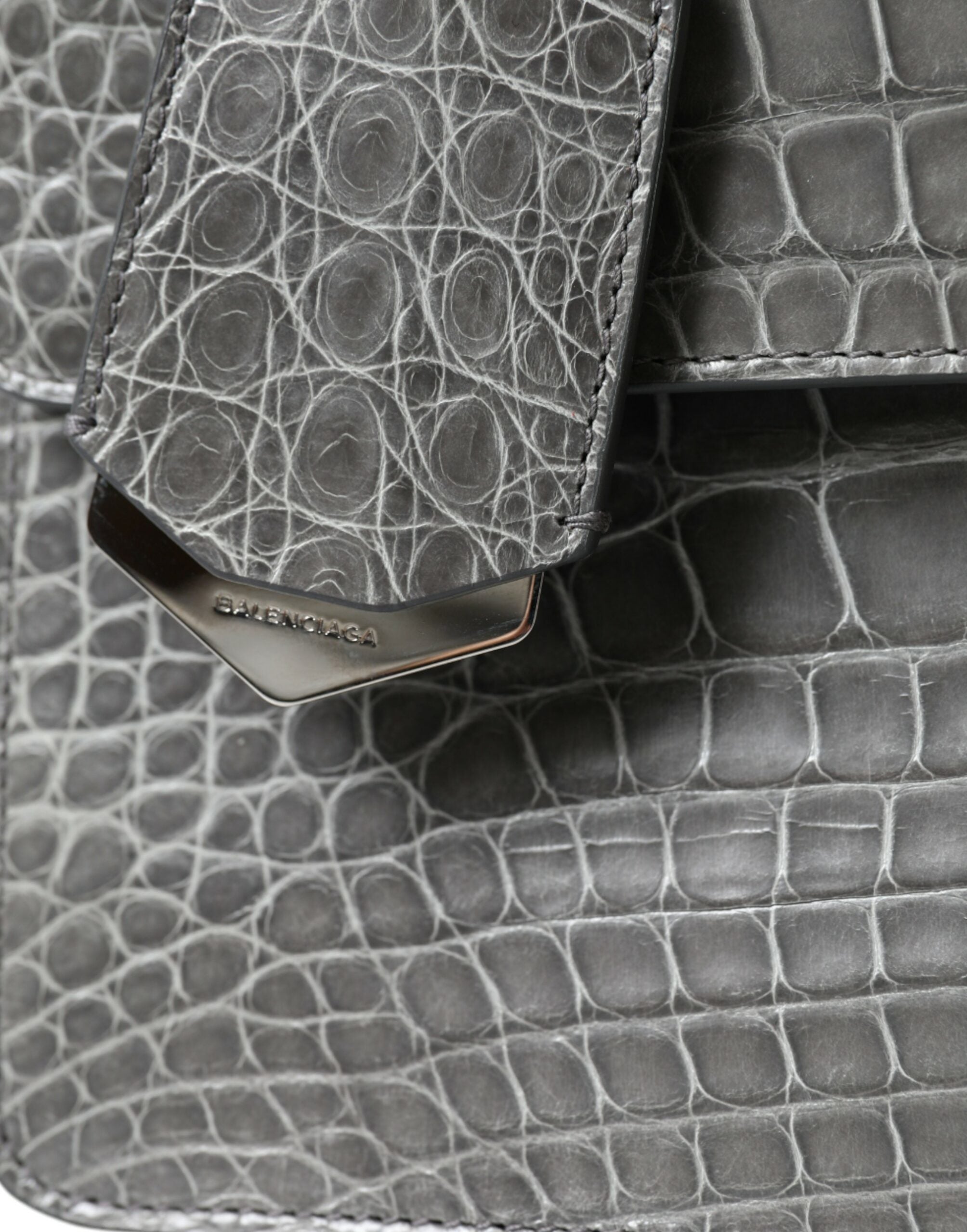 Balenciaga Grey Exotic Leather Handbag Medium Shoulder-6