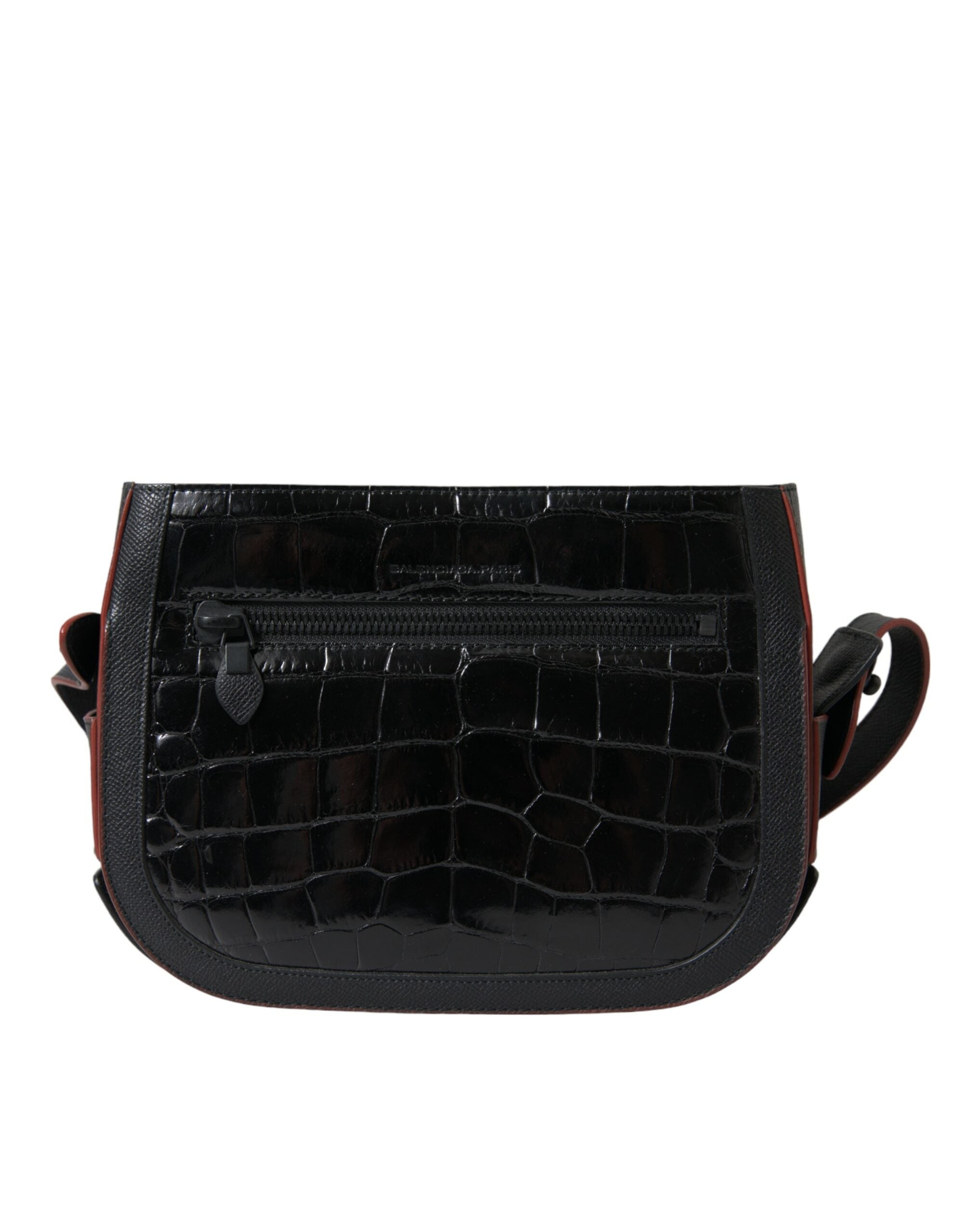 Balenciaga Black Exotic Leather Shoulder Crossbody Camera Bag-3
