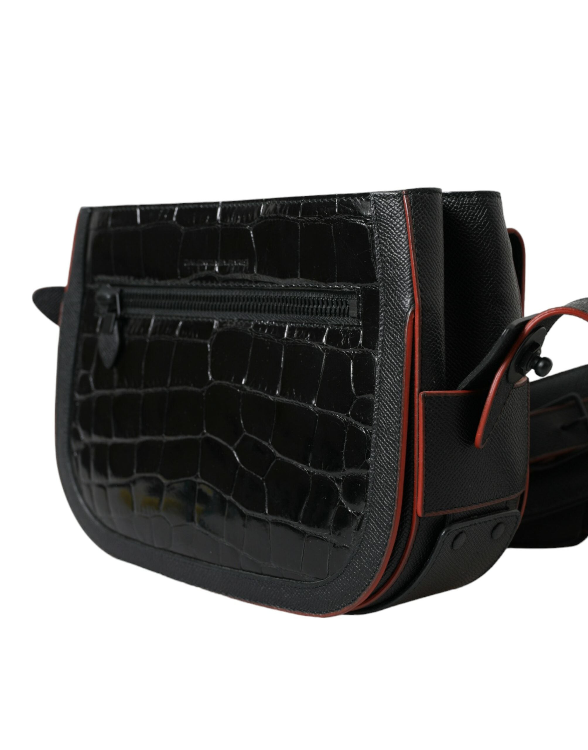 Balenciaga Black Exotic Leather Shoulder Crossbody Camera Bag-4