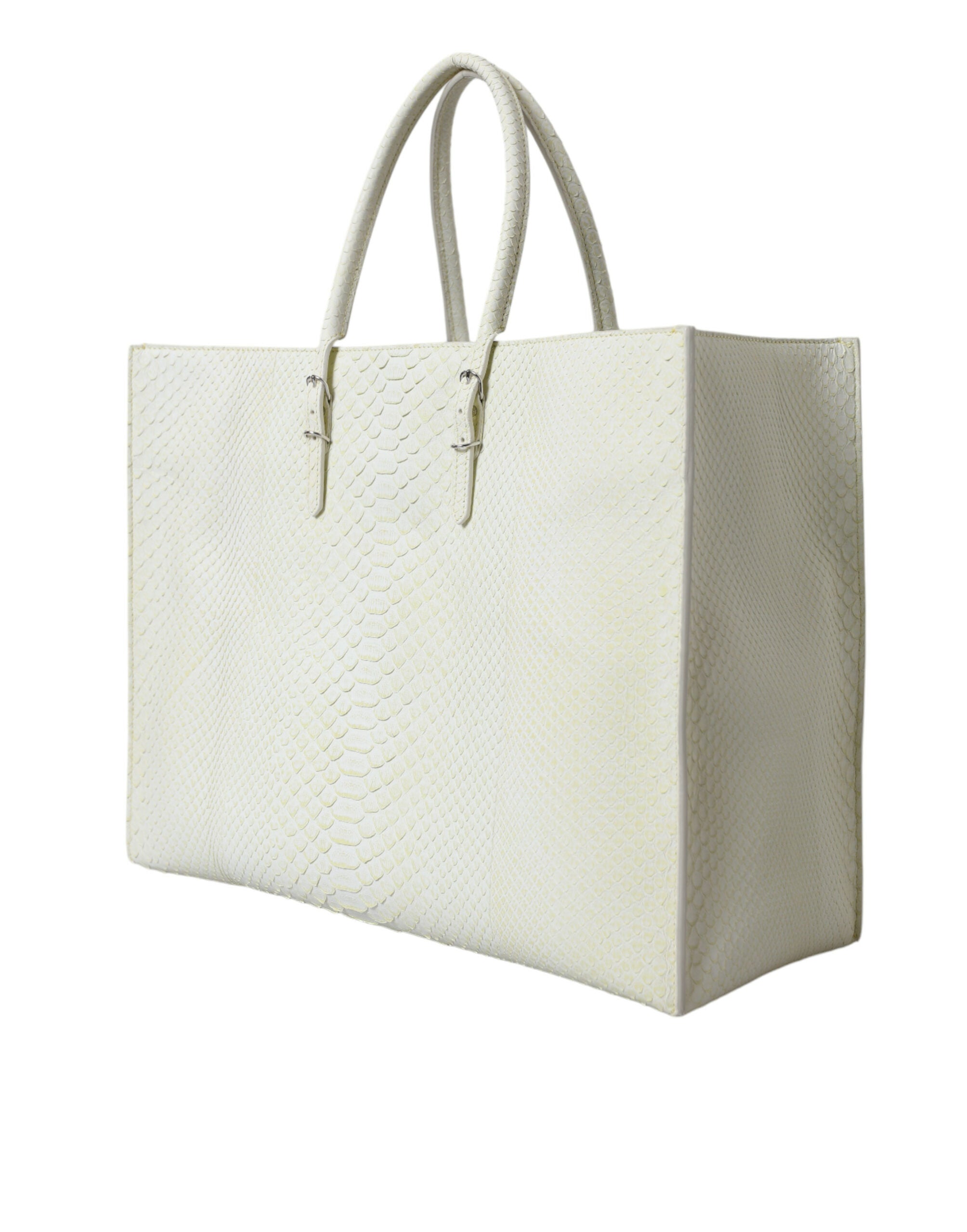 Balenciaga White Yellow Exotic Leather Shopping Bag PAPER Bag-3