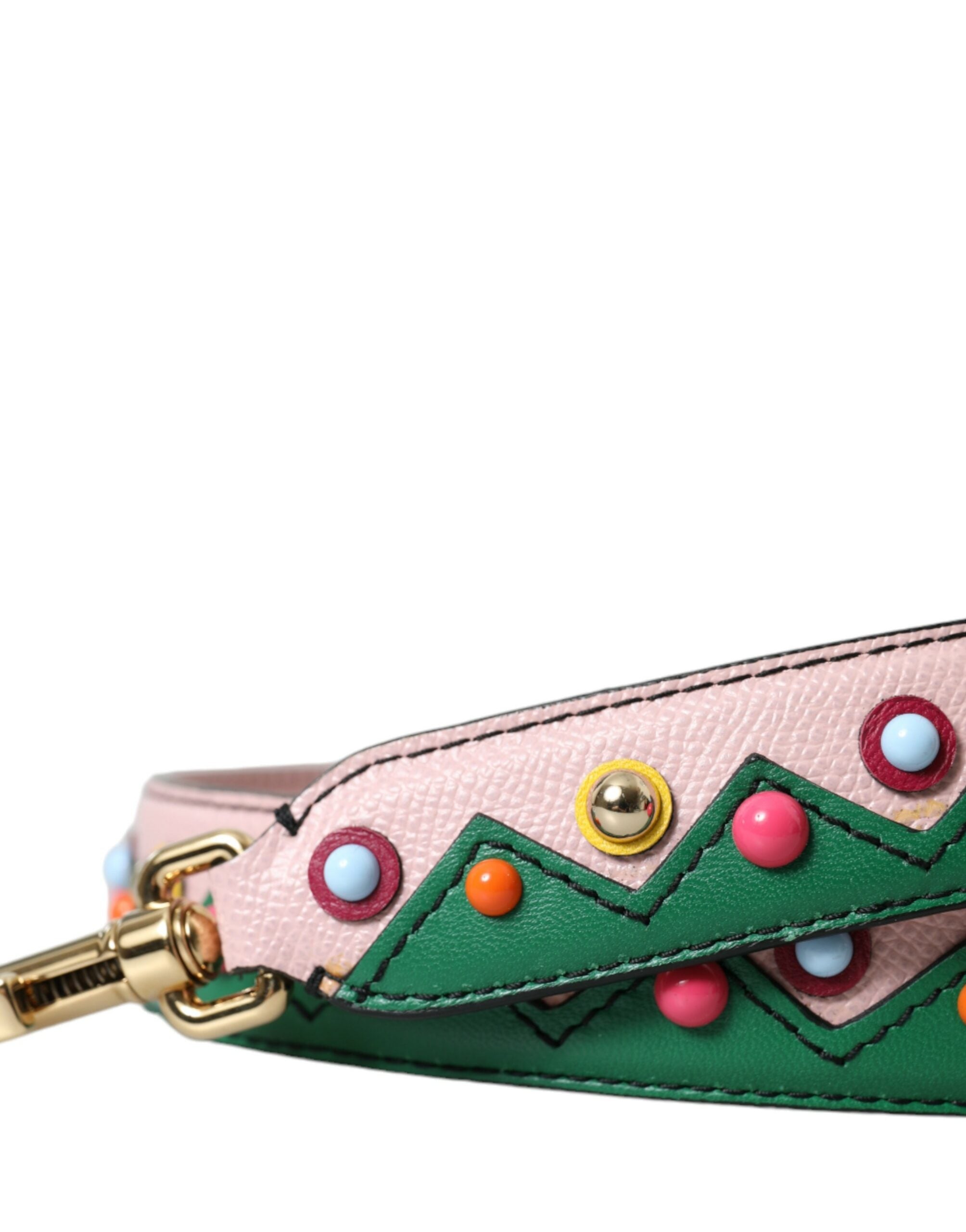 Dolce & Gabbana Pink Leather Handbag Accessory Shoulder Strap-2