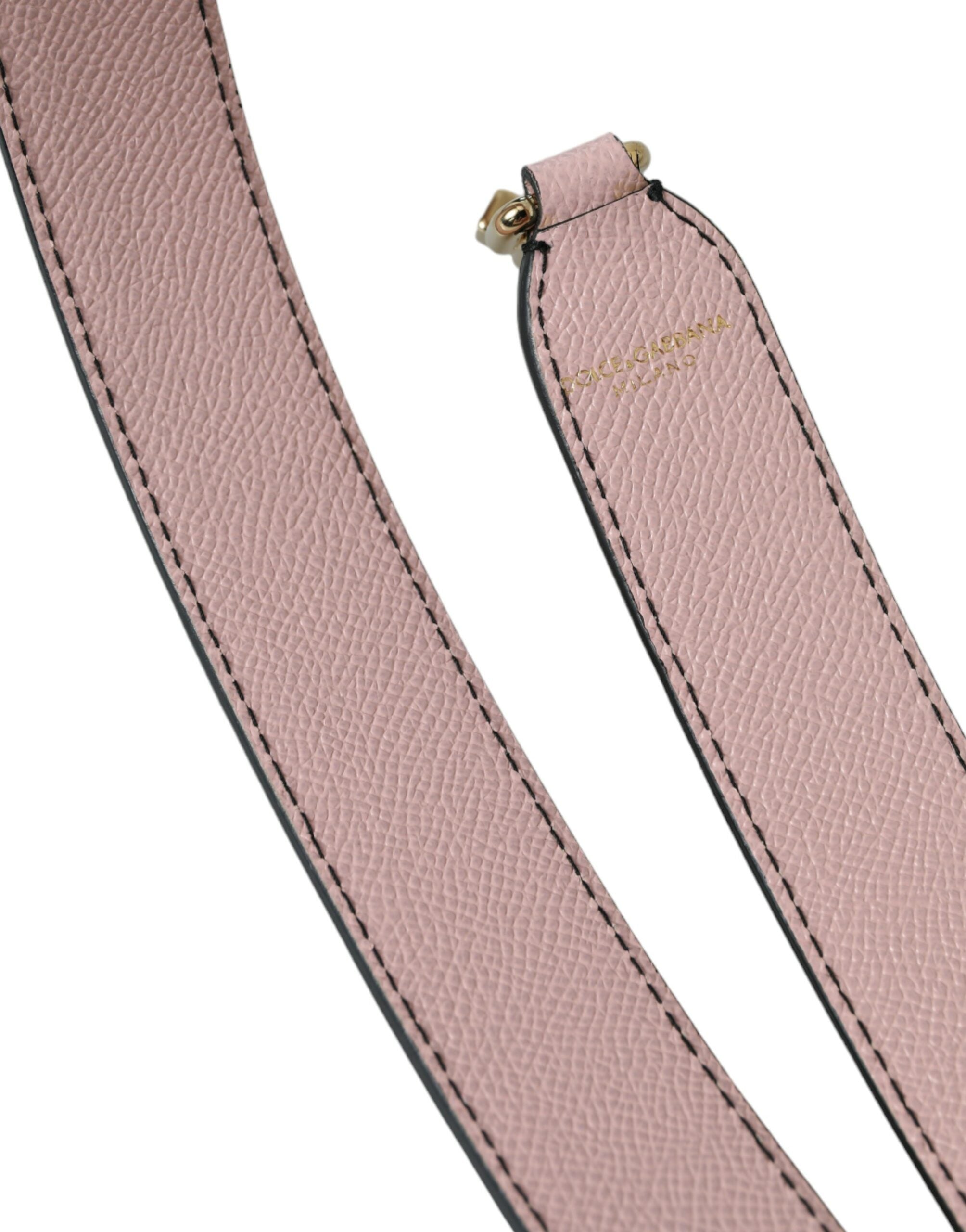 Dolce & Gabbana Pink Leather Handbag Accessory Shoulder Strap-5