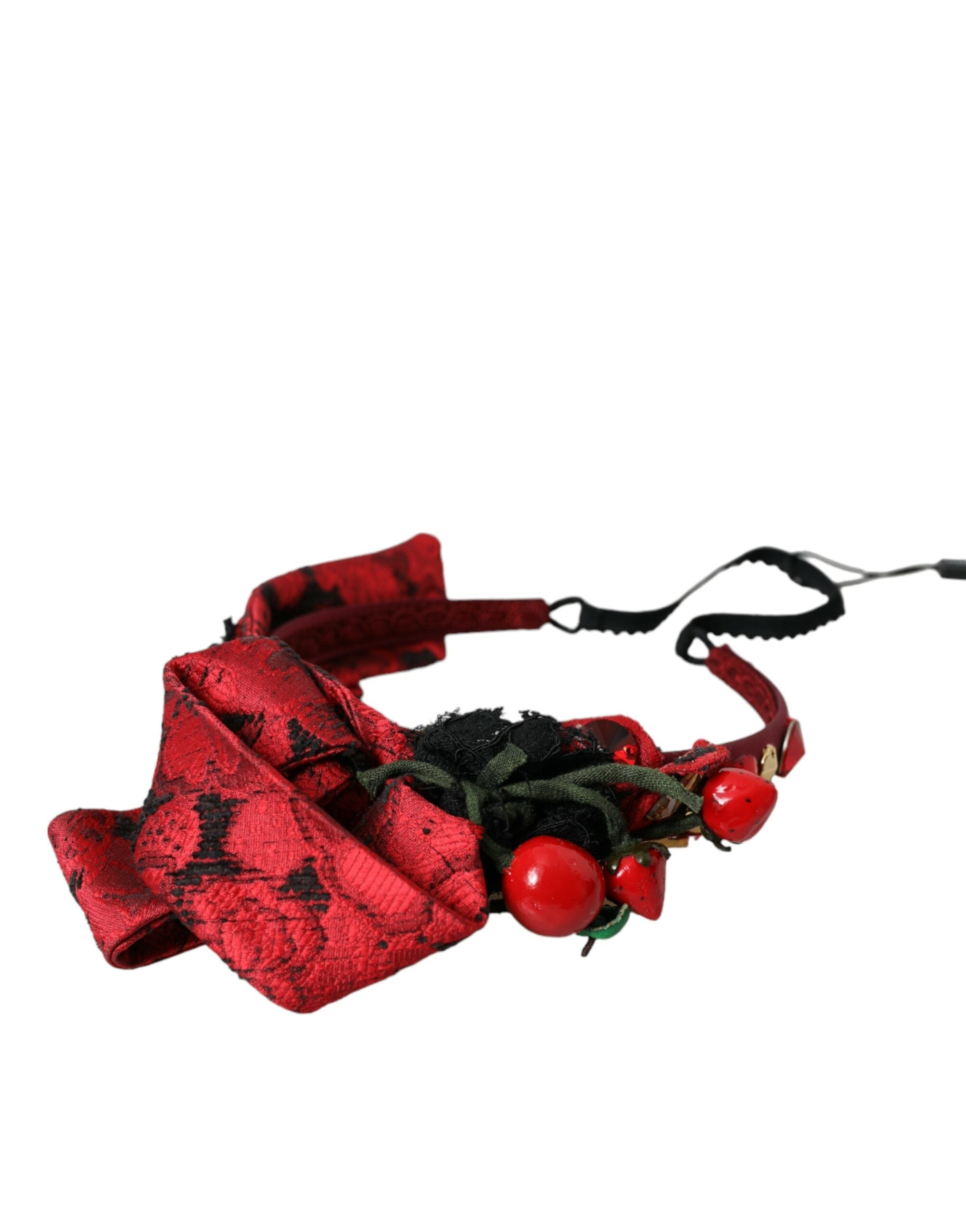 Dolce & Gabbana Red Cherry Sicily beautifies women's hairband tiara