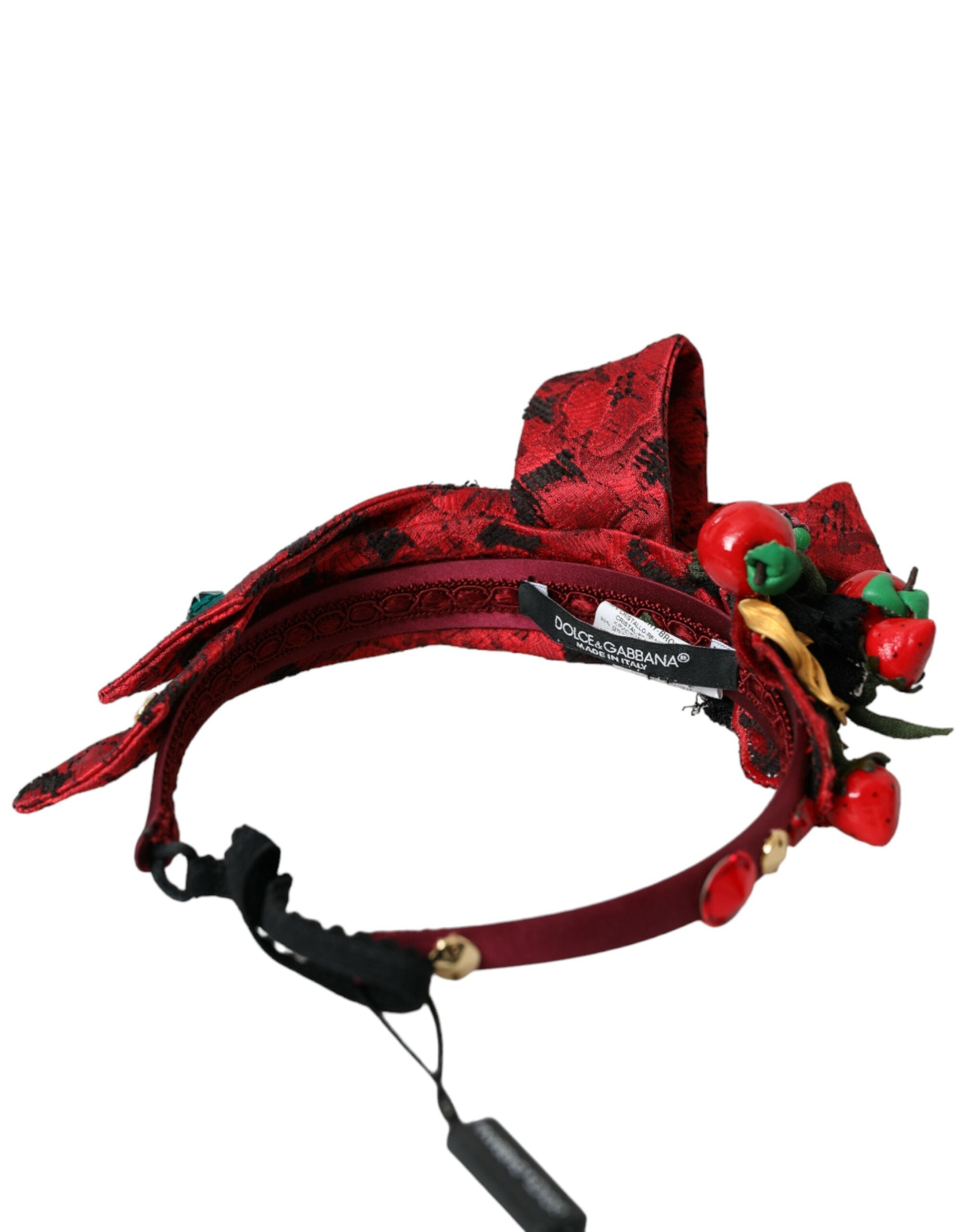 Dolce & Gabbana Red Cherry Sicily beautifies women's hairband tiara-2