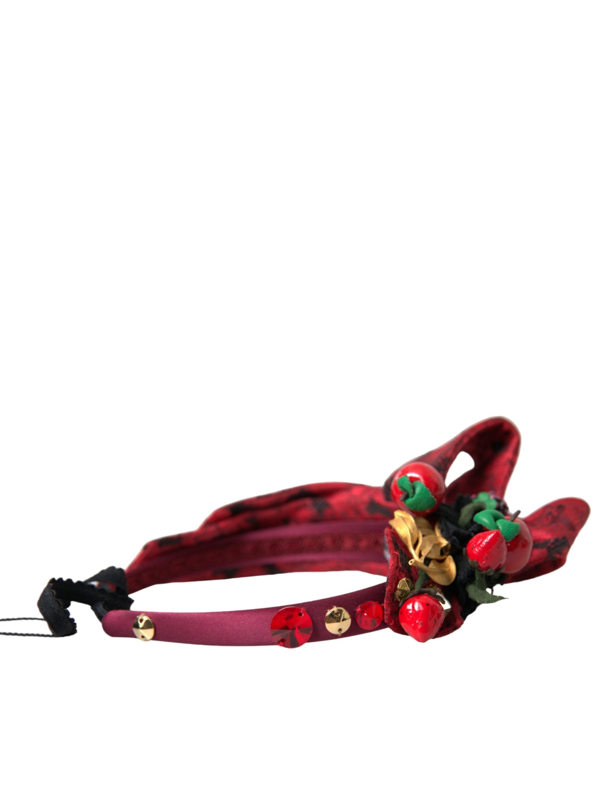 Dolce & Gabbana Red Cherry Sicily beautifies women's hairband tiara-4