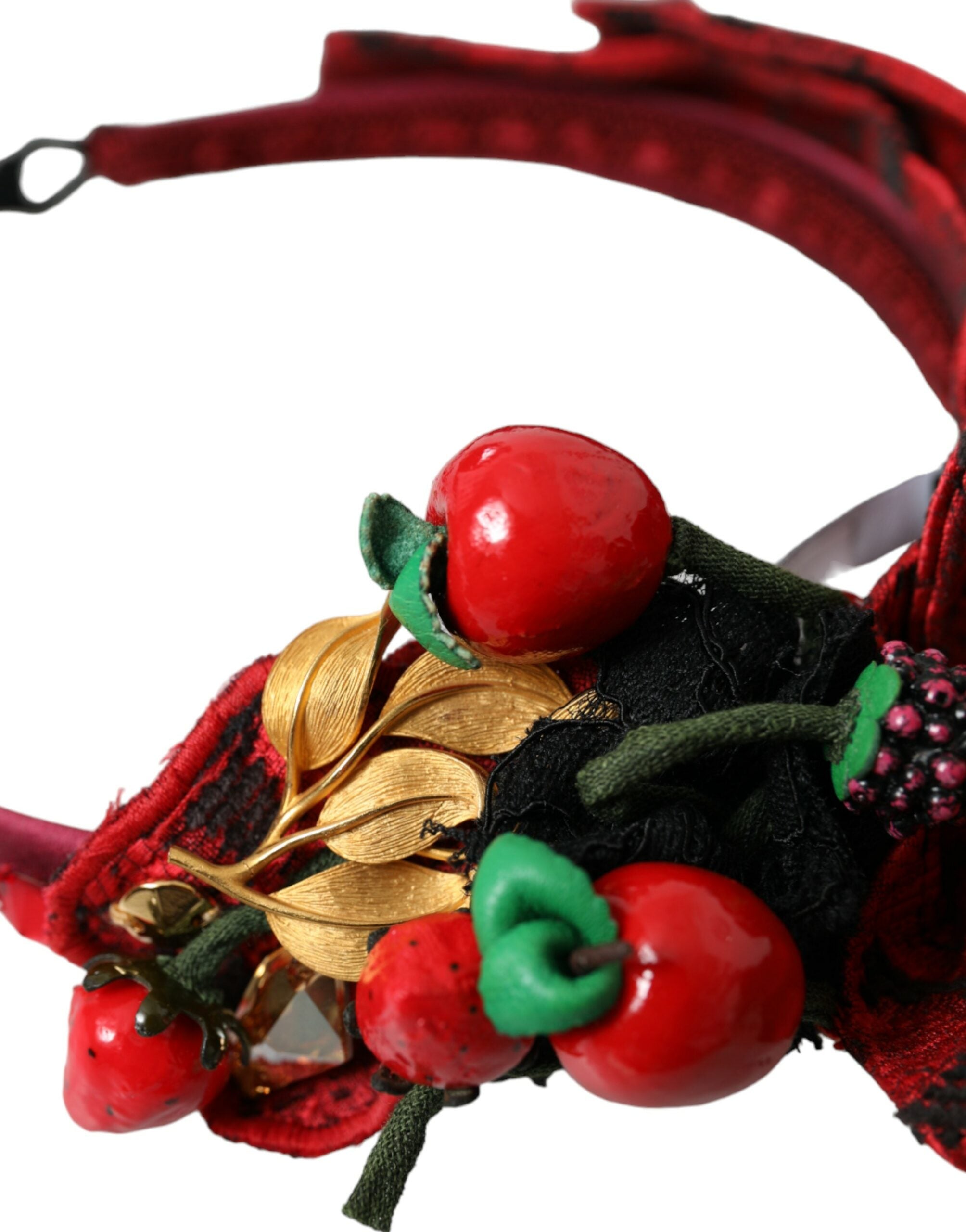 Dolce & Gabbana Red Cherry Sicily beautifies women's hairband tiara-5