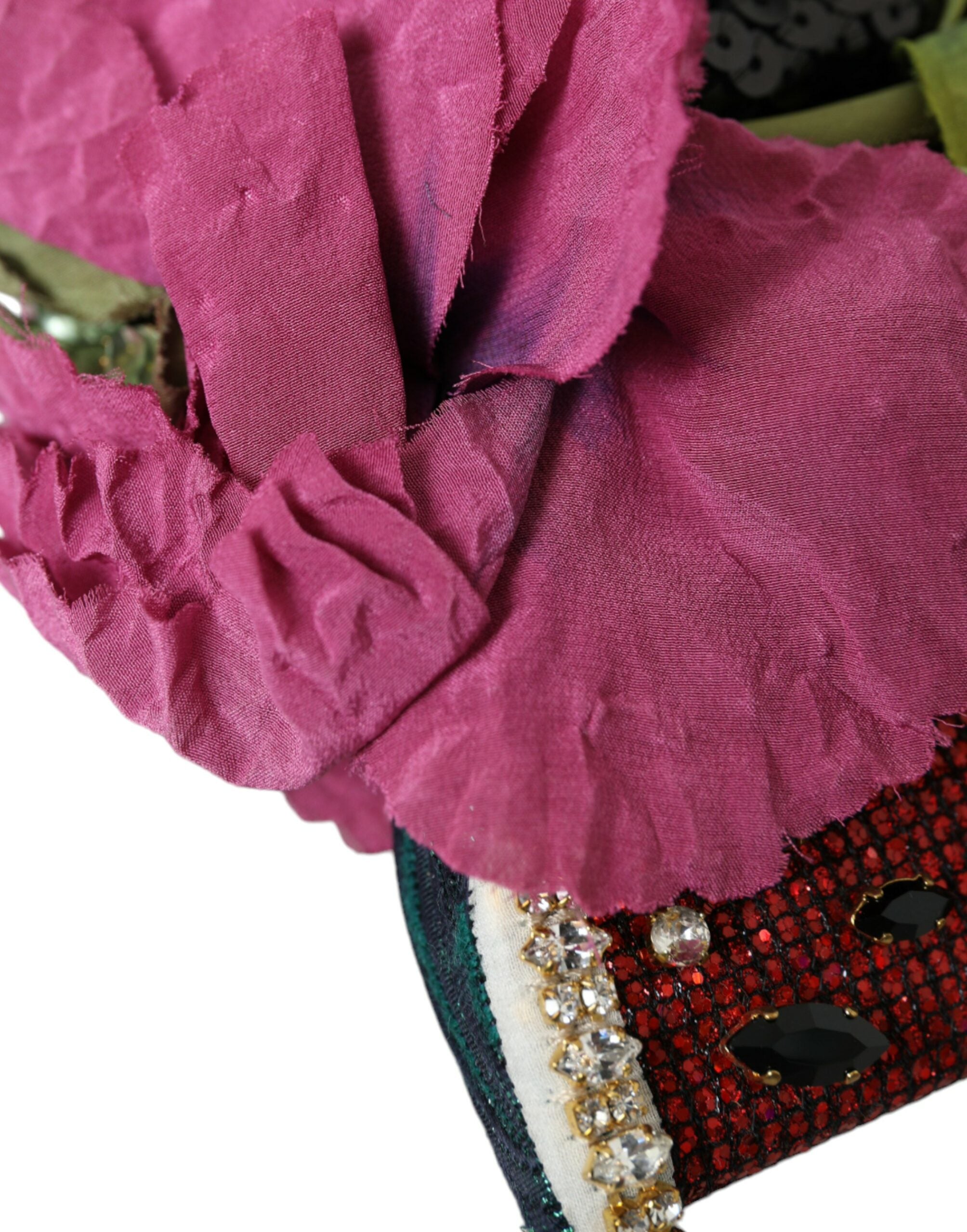 Dolce & Gabbana Rote Wassermelone Kirsche Kristall Haarband Statement Diadem-5